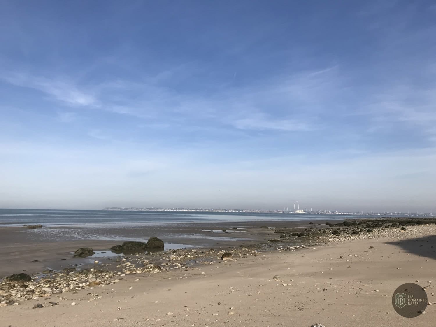 Plage à marée basse