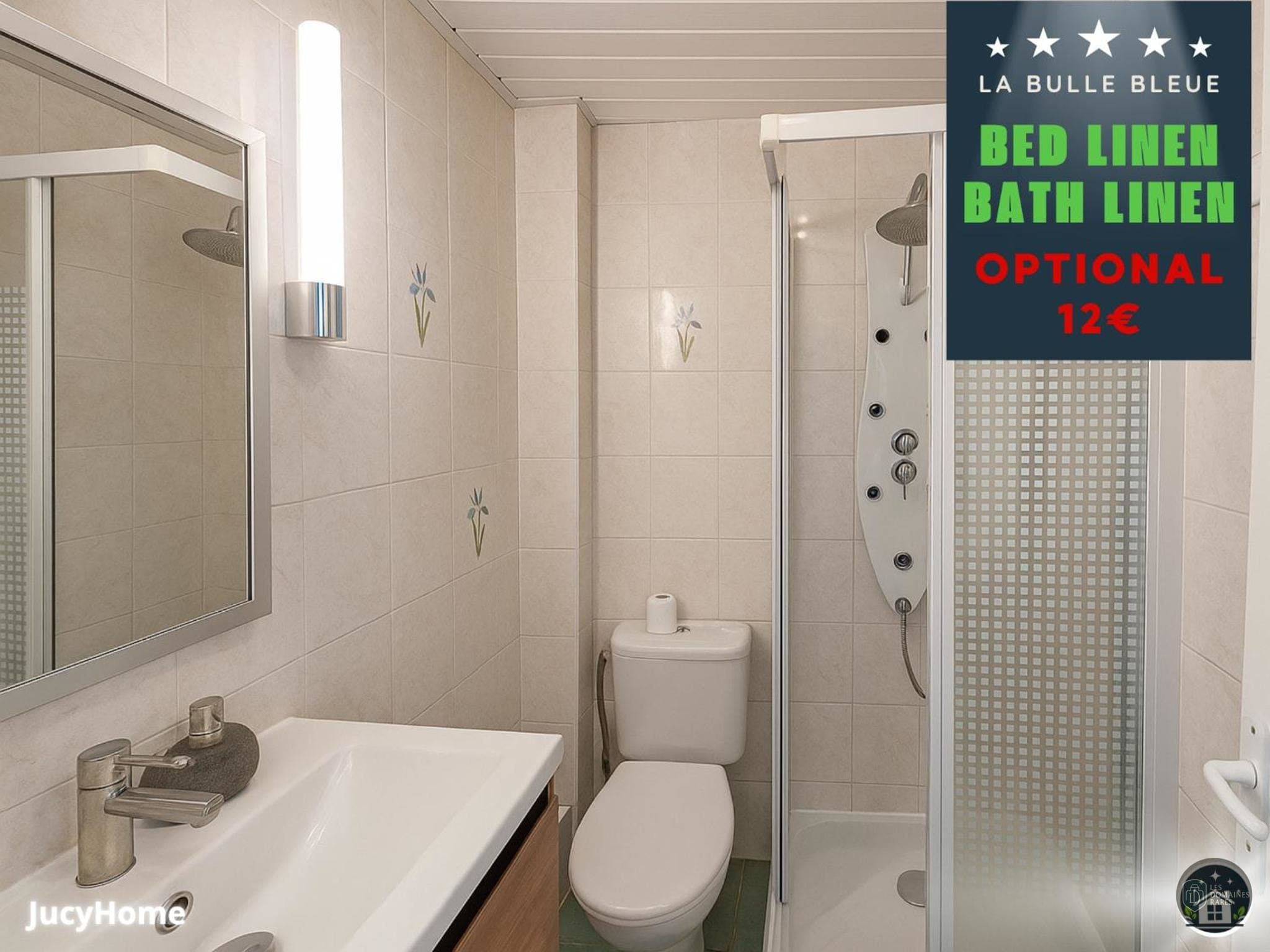 Salle de bain de la ferme ESAT - La Bulle Bleue à Montpellier en Occitanie