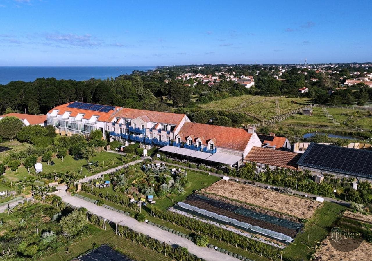 Vue du domaine Eco-Domaine La Fontaine en Pays de la Loire