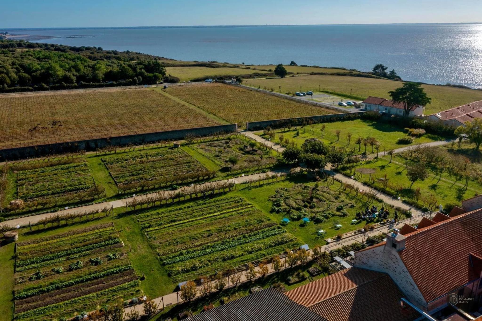 Vue du domaine Eco-Domaine La Fontaine en Pays de la Loire