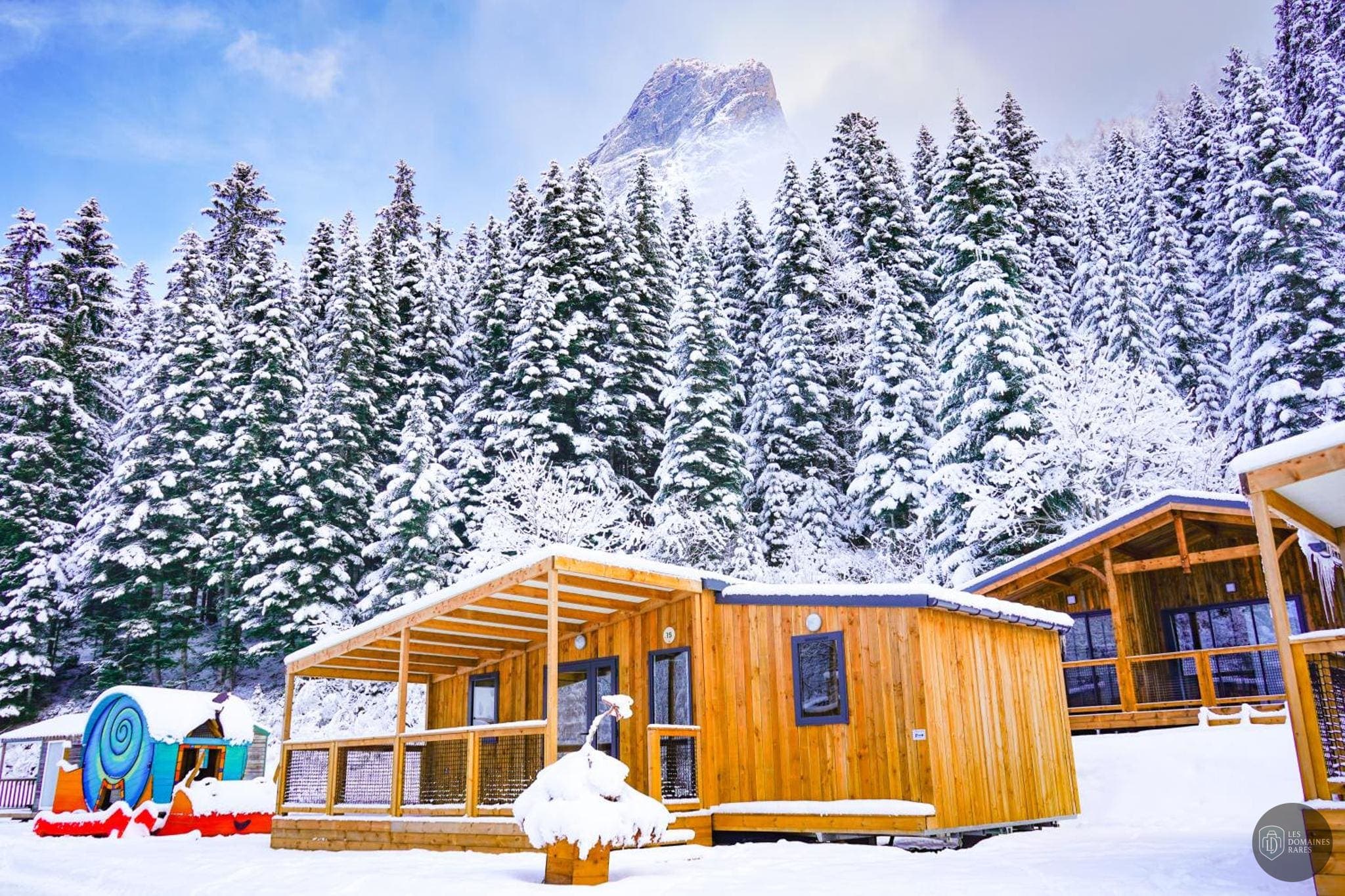 Vue extérieure du lodge Epicea Lodge en Auvergne-Rhône-Alpes