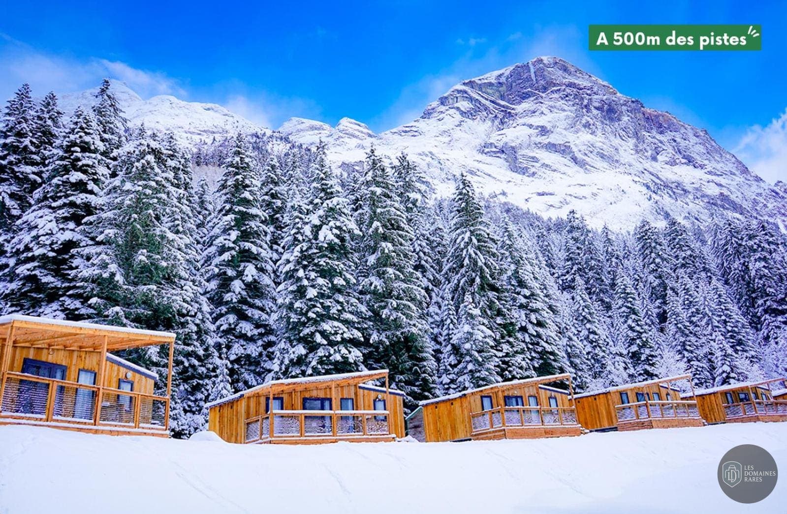 Vue extérieure du lodge Epicea Lodge en Auvergne-Rhône-Alpes