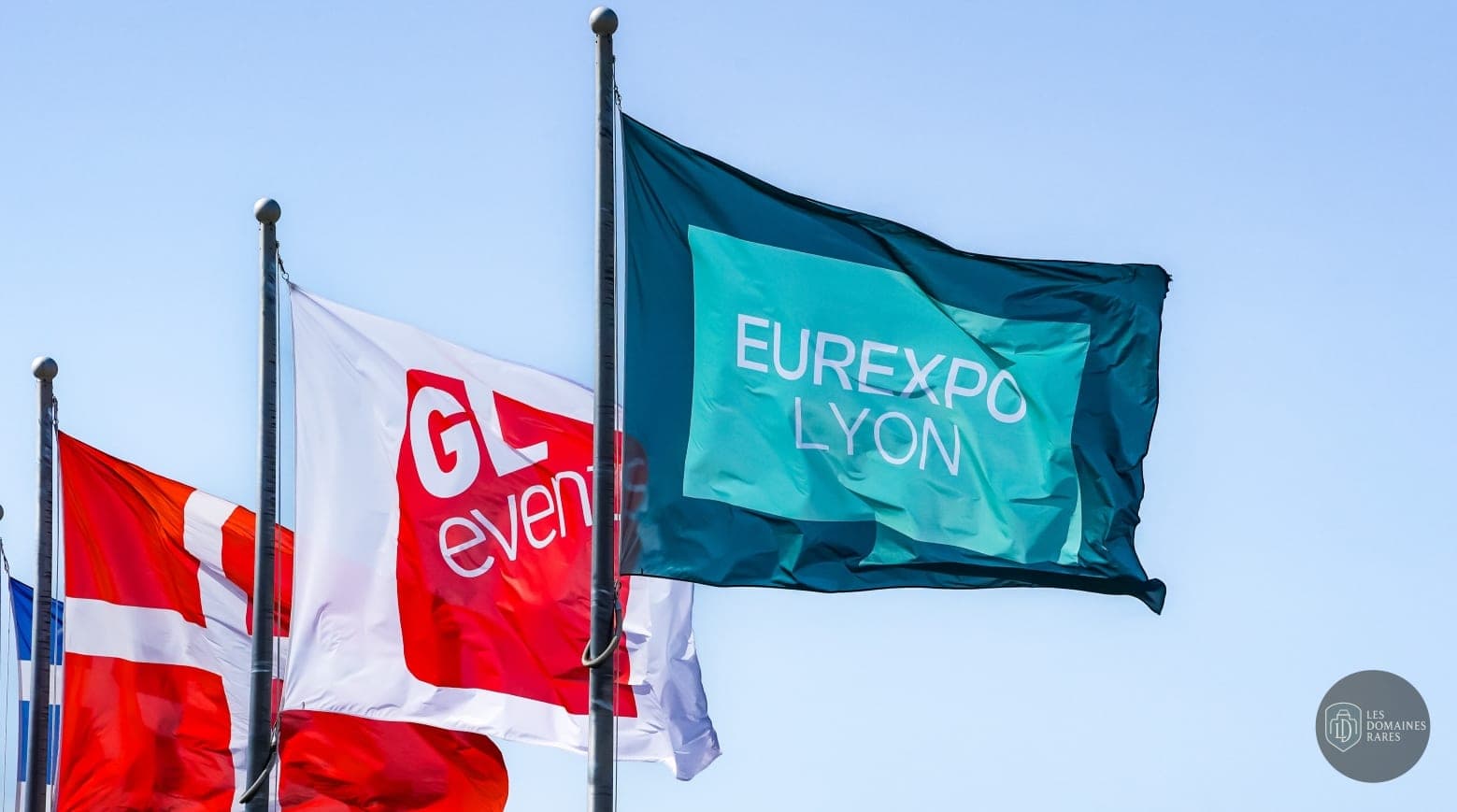 Drapeaux Eurexpo Lyon et GL events