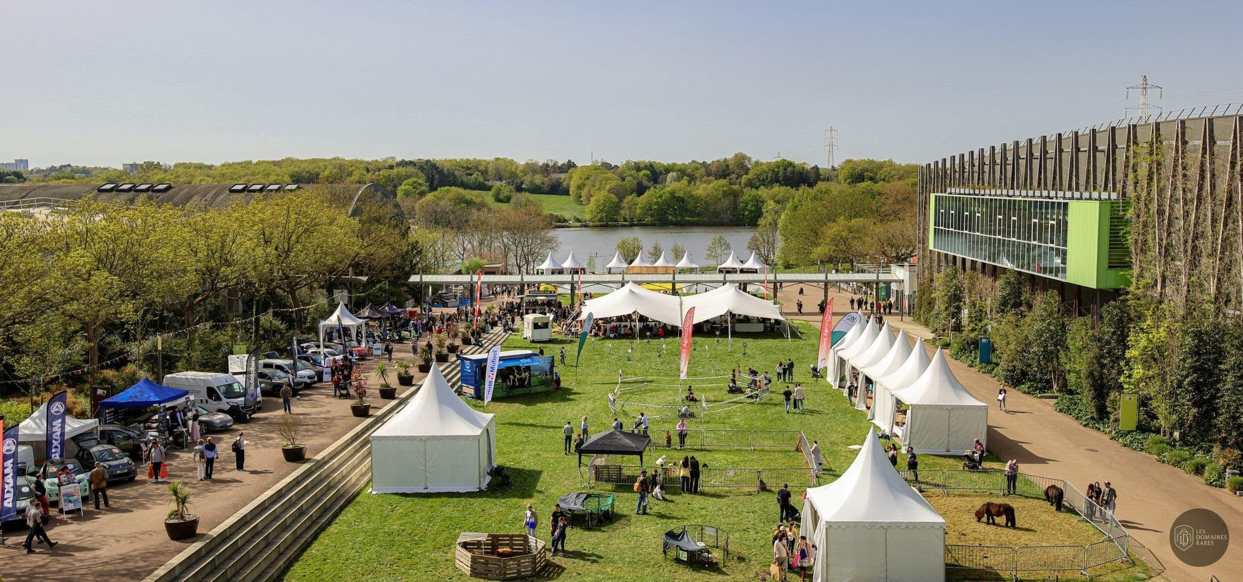 Foire de Nantes, vue aérienne extérieure
