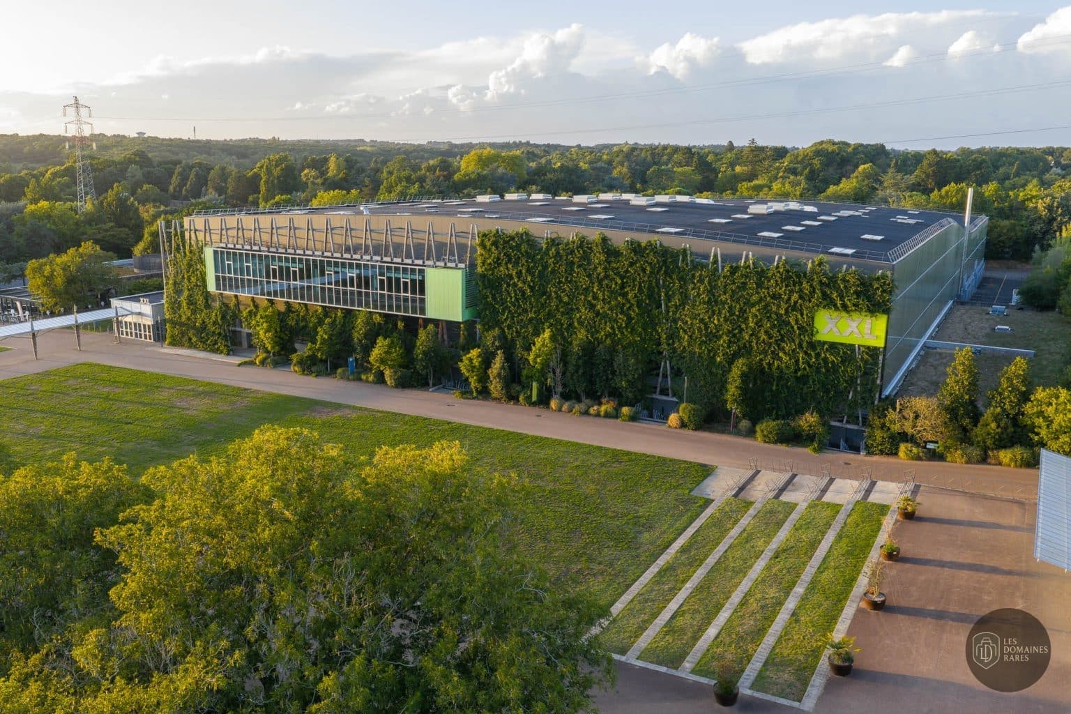 Vue aérienne du hall XXL Exponantes