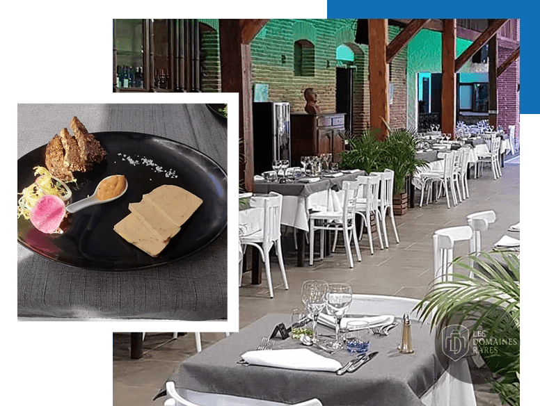 Salle du restaurant avec tables dressées