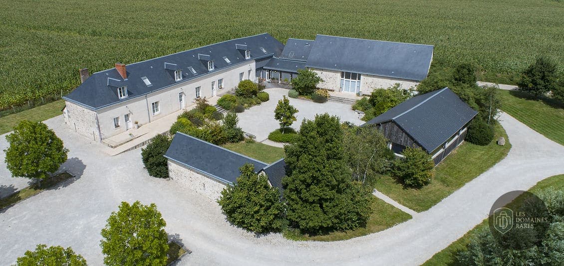Vue aérienne de la Ferme du Carroir