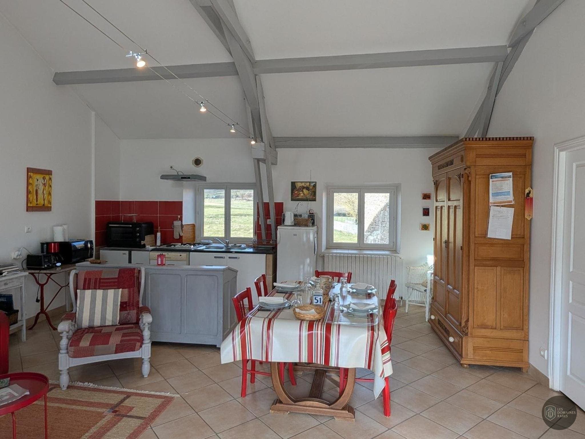 Vue extérieure du gîte Gîte du Cros en Auvergne-Rhône-Alpes
