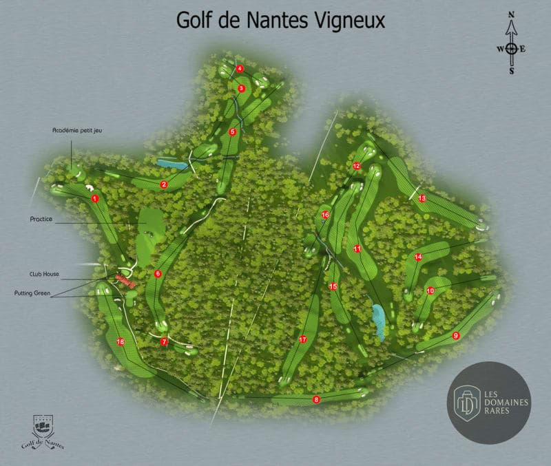 Vue extérieure du golf Golf Club de Nantes en Pays de la Loire