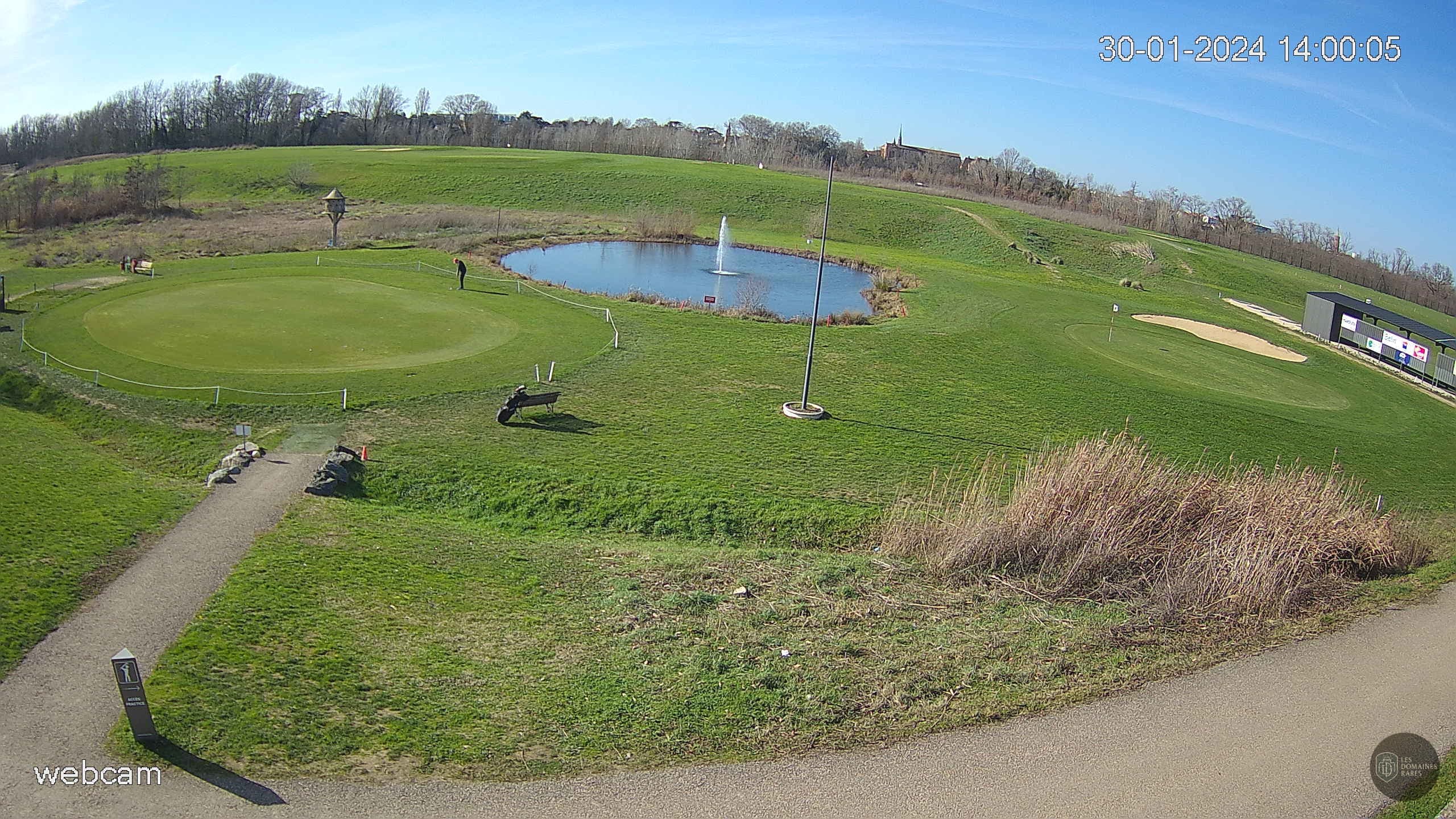Vue panoramique du parcours de golf