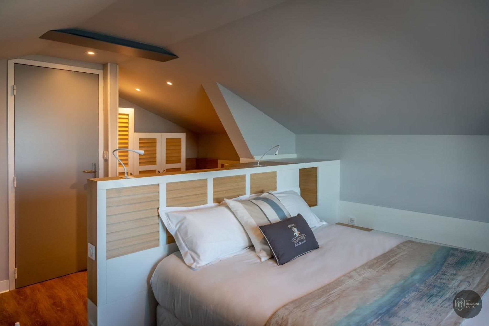 Chambre de l'hôtel Hôtel Atlantique à Le en Bretagne