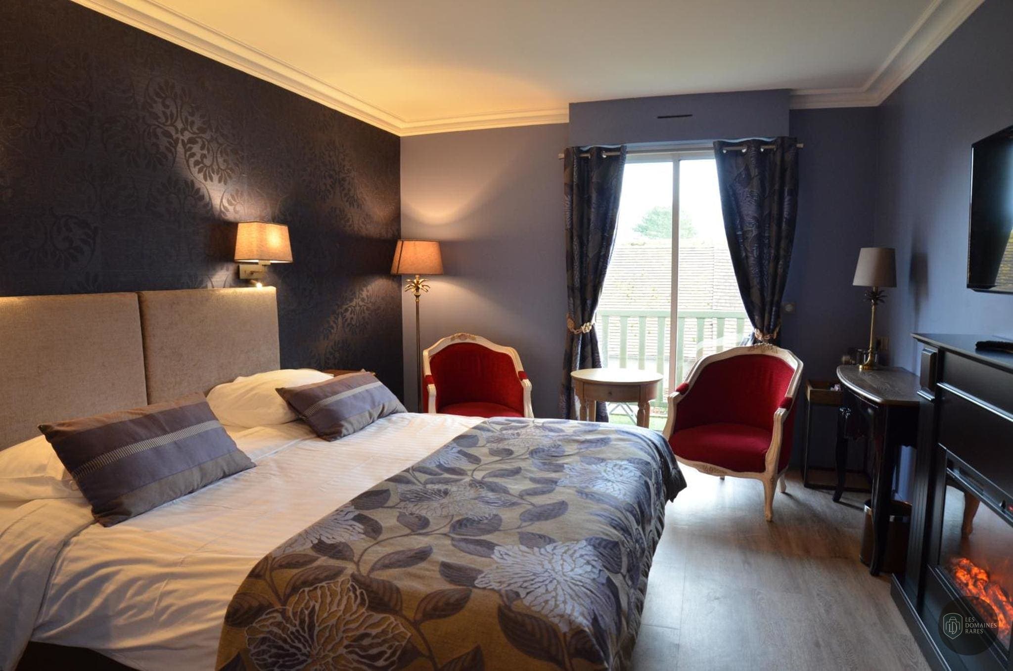 Chambre de l'hôtel Hôtel Augeval à Deauville en Normandie