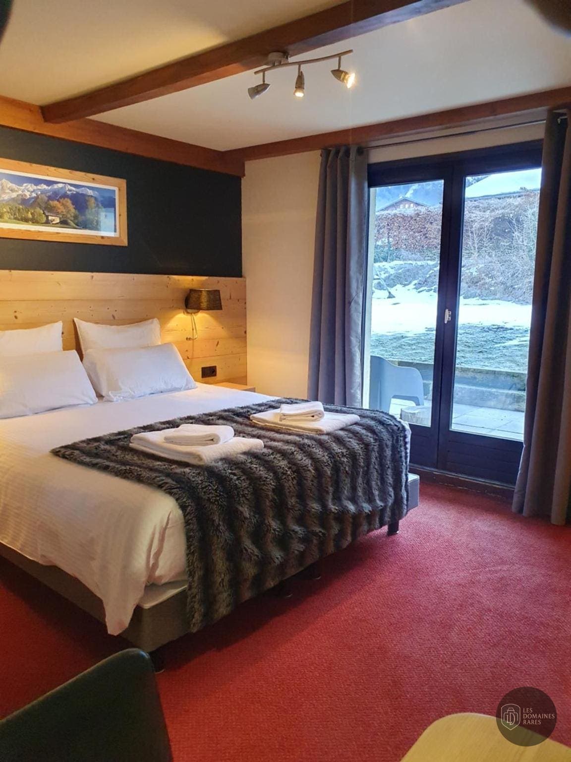 Chambre de l'hôtel Hôtel Chalet du Bois à Les en Auvergne-Rhône-Alpes
