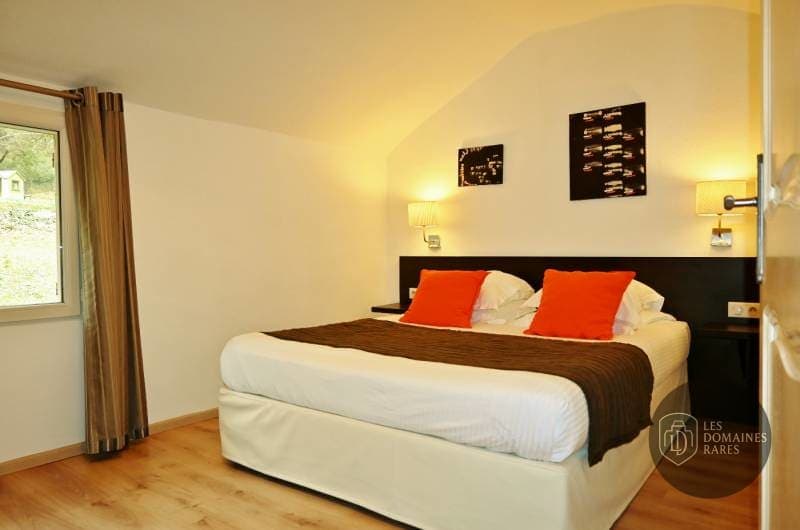Chambre d'hôtel avec lit double