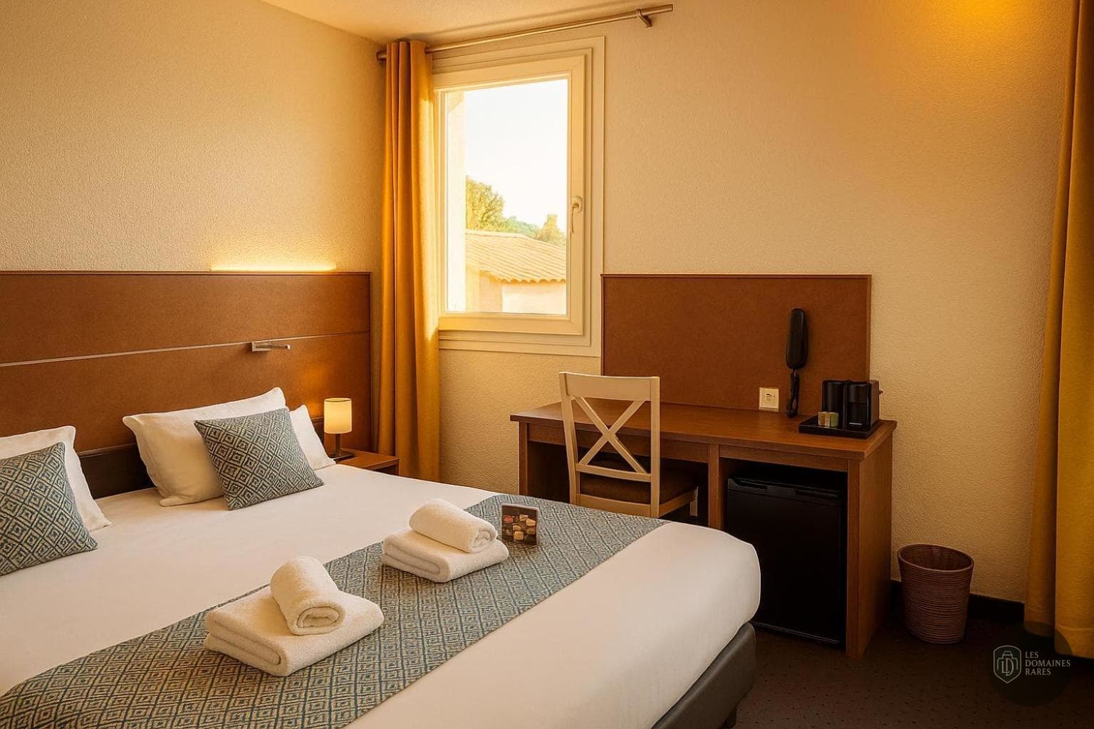 Chambre de l'hôtel Hôtel Gil de France à Cap en Occitanie - séminaire hérault