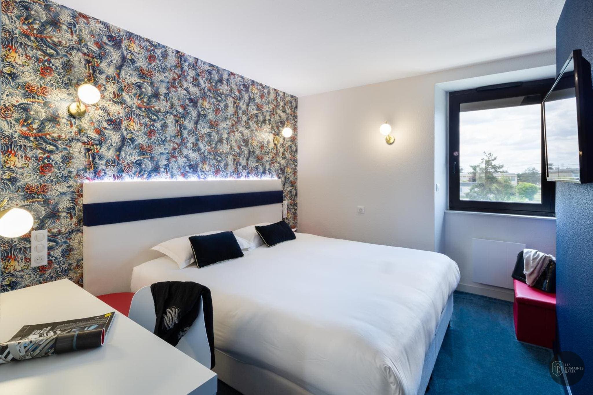 Chambre de l'hôtel Hôtel L'Ortega à Rennes en Bretagne