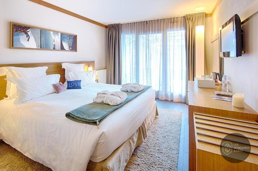 Chambre de l'hôtel Hôtel Le Morgane à Chamonix en Auvergne-Rhône-Alpes