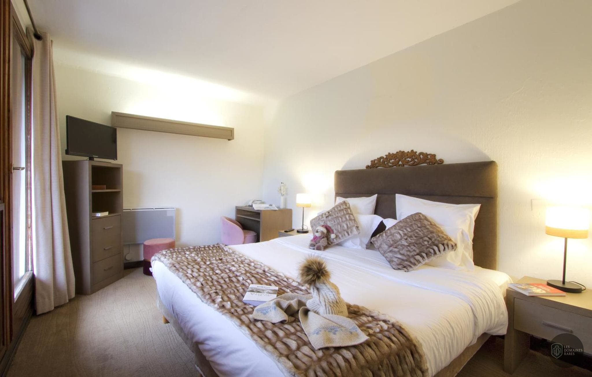 Chambre de l'hôtel Hôtel Le New Solarium à Courchevel en Auvergne-Rhône-Alpes - séminaire courchevel 1850