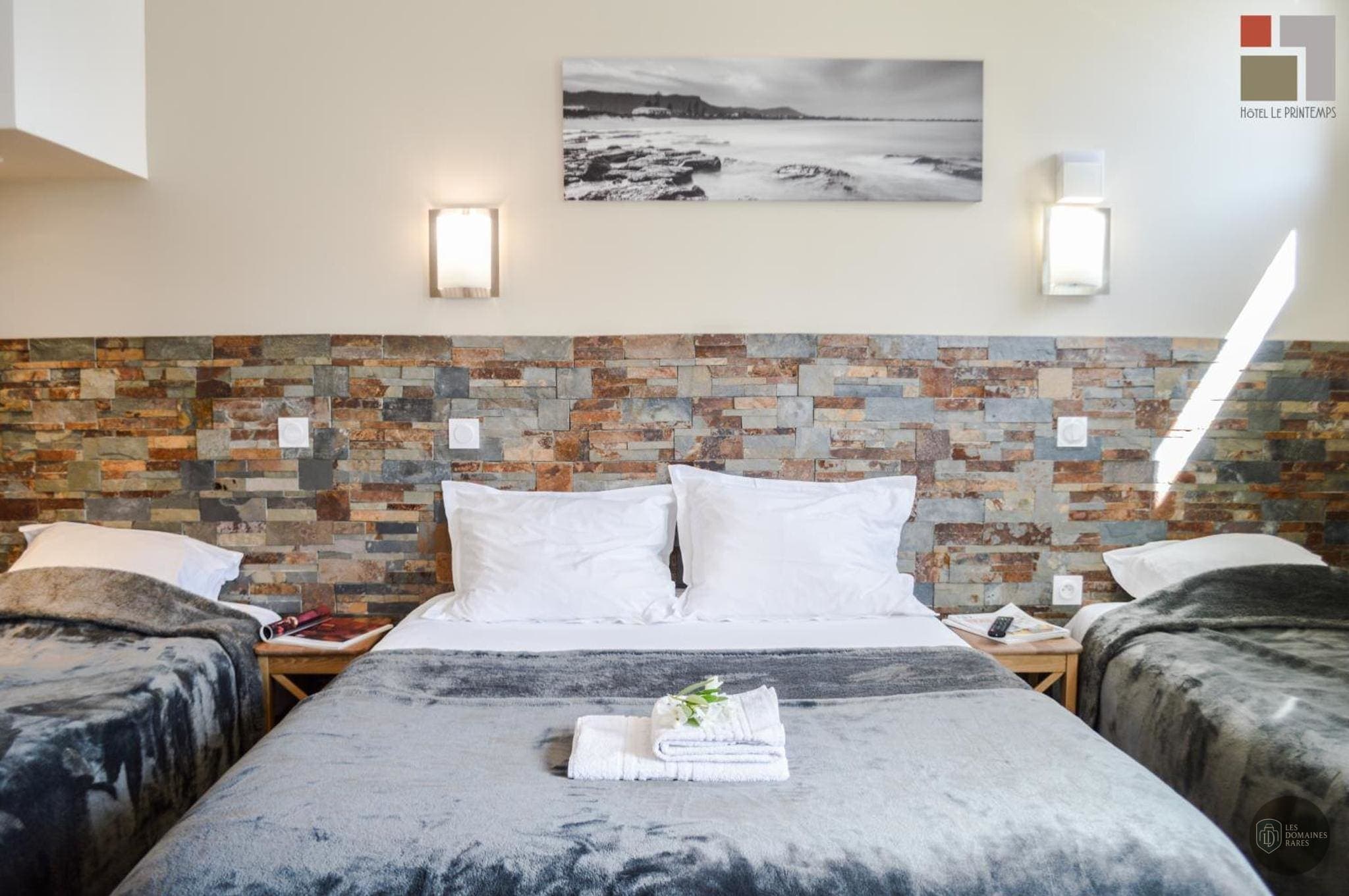 Chambre de l'hôtel Hôtel Le Printemps à Montélimar en Auvergne-Rhône-Alpes