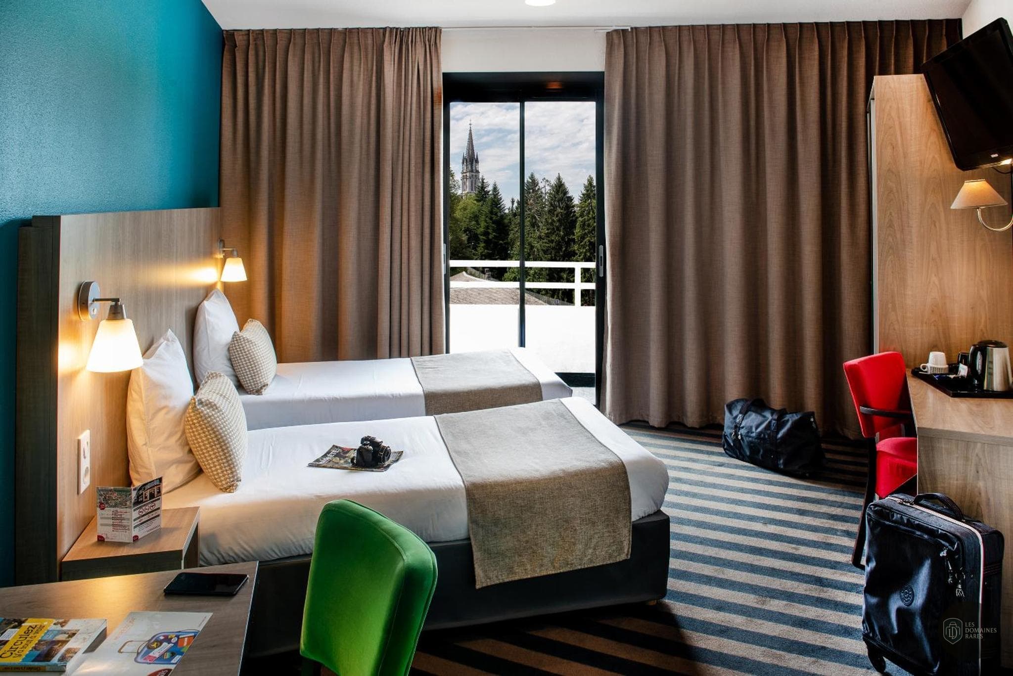 Chambre de l'hôtel Hôtel Panorama Lourdes à Lourdes en Occitanie - séminaire hautes-pyrénées