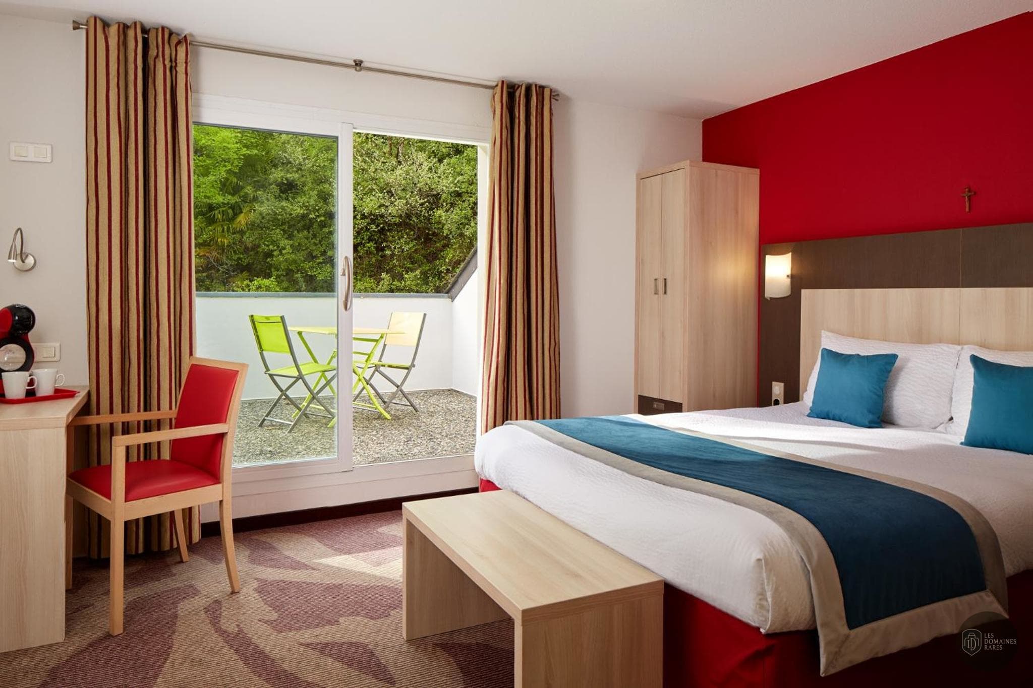Chambre de l'hôtel Hôtel Roissy à Lourdes en Occitanie - séminaire hautes-pyrénées