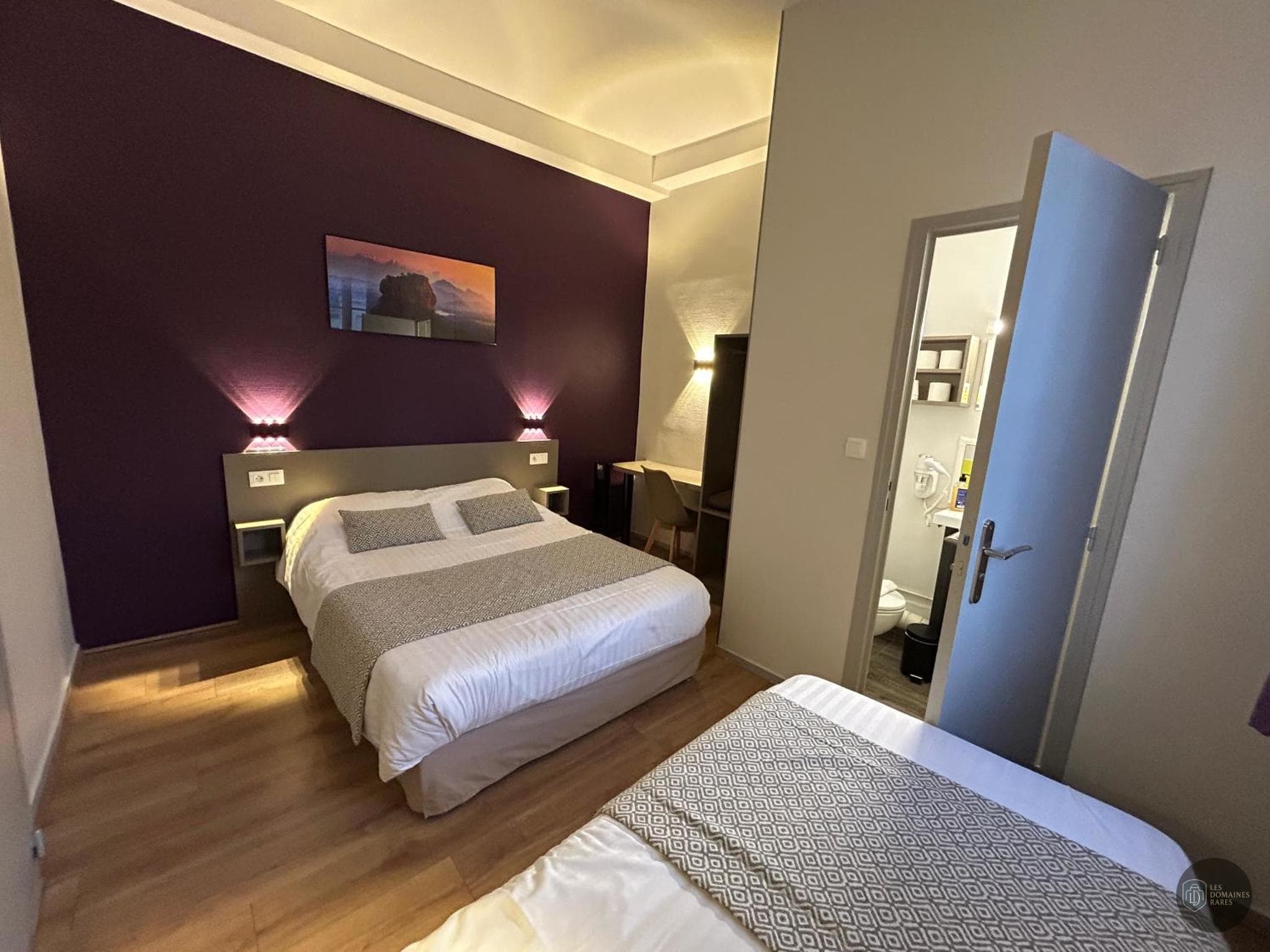Chambre de l'hôtel Hôtel des Lices à Rennes en Bretagne