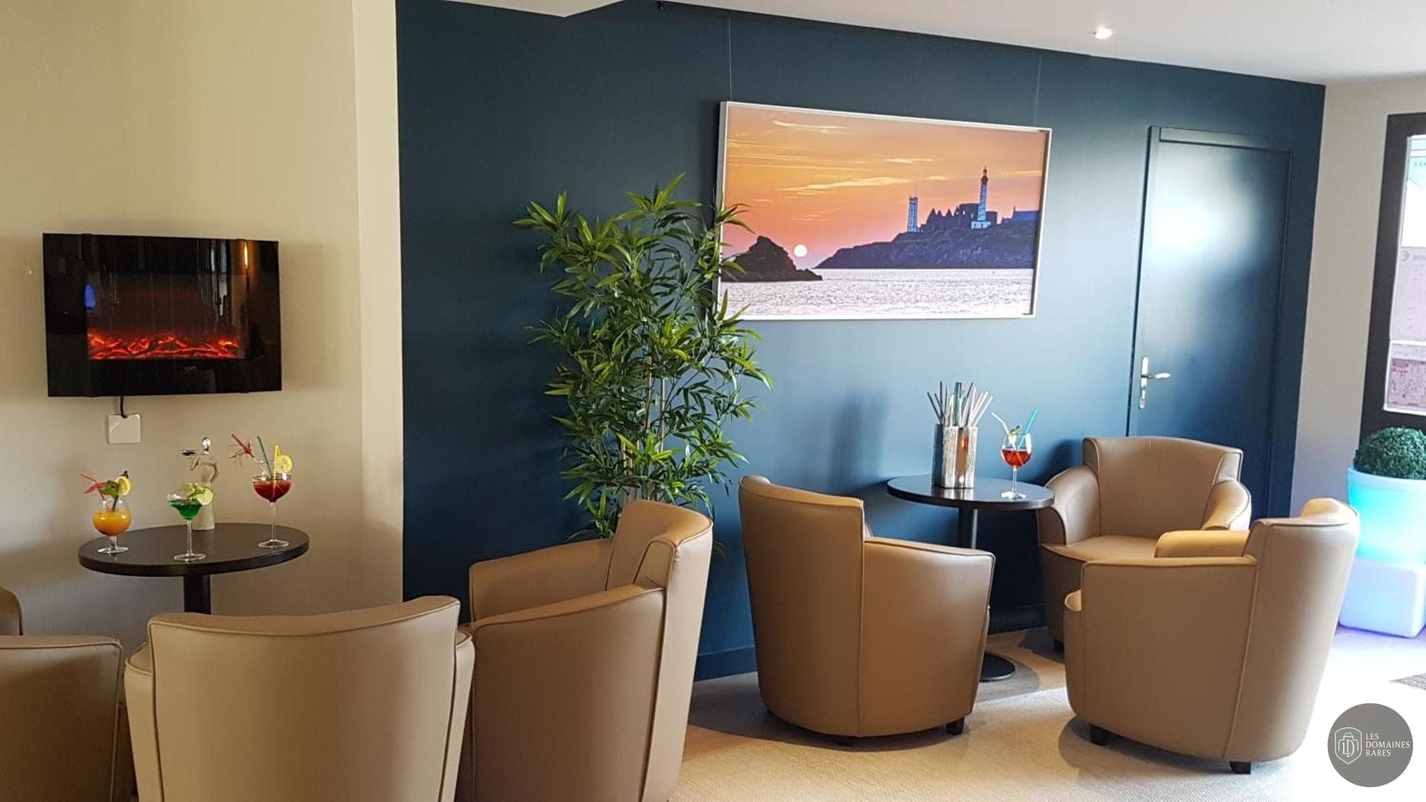 Vue extérieure de l'hôtel Hôtel du Large en Bretagne