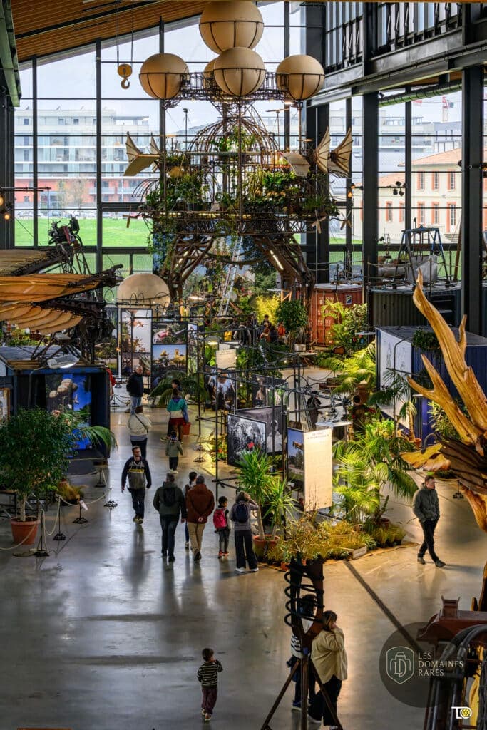 Espace intérieur de la ferme Halle de la Machine à Toulouse en Occitanie