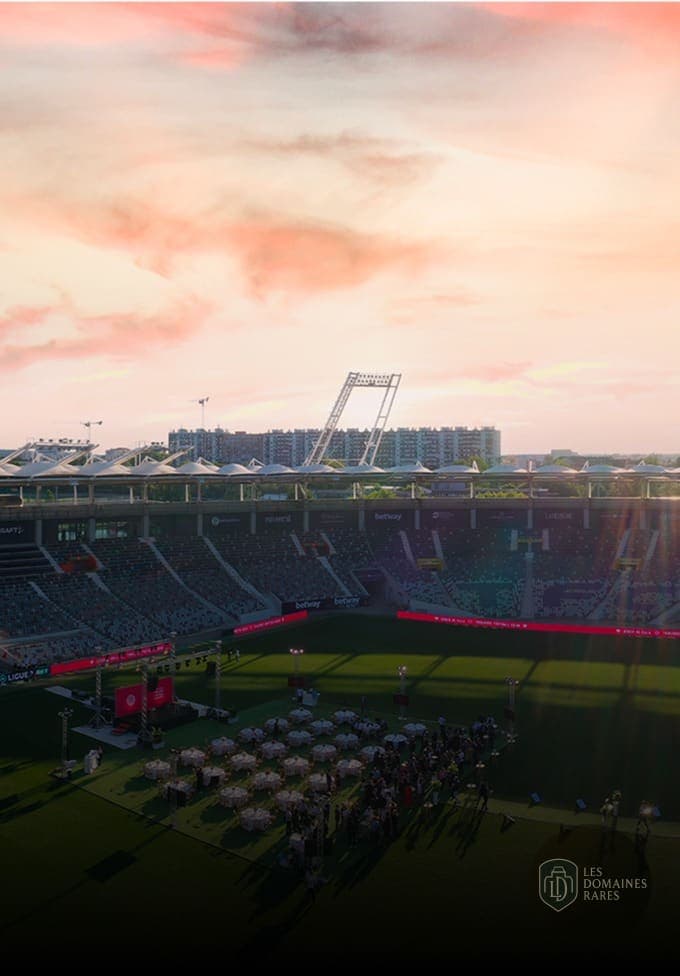 Vue aérienne d'un stade événementiel