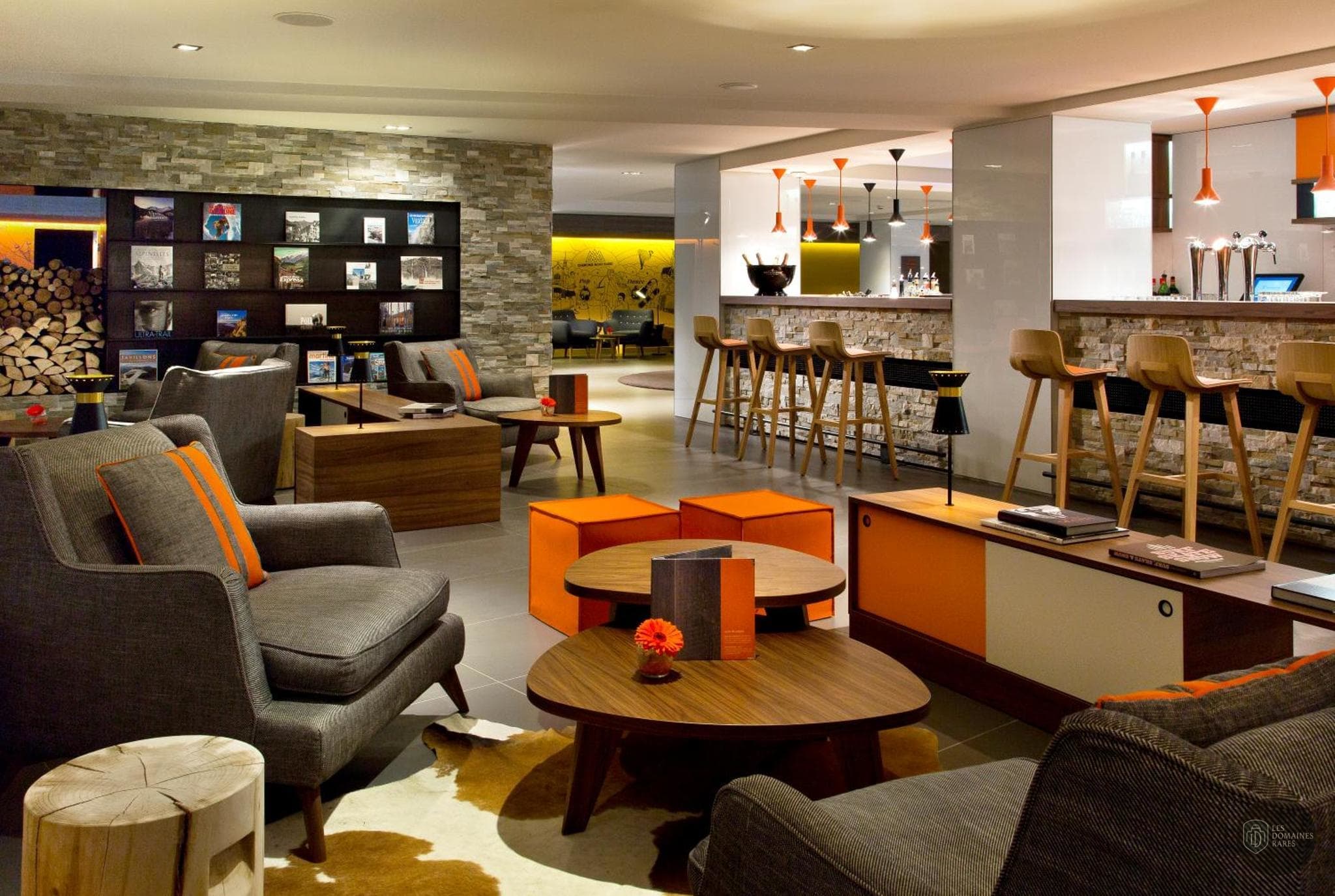 Espace intérieur de l'hôtel Heliopic Hotel  Spa à Chamonix en Auvergne-Rhône-Alpes