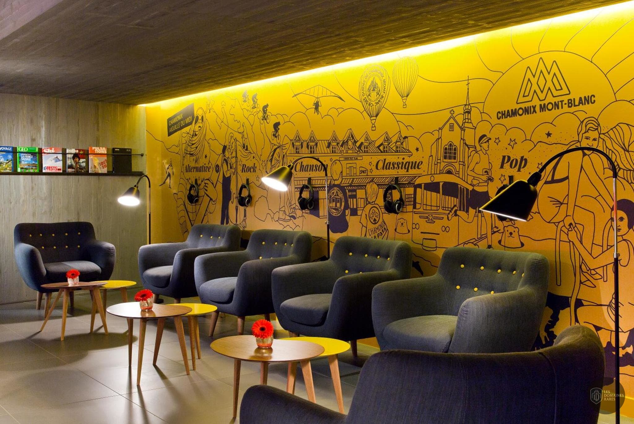 Espace intérieur de l'hôtel Heliopic Hotel  Spa à Chamonix en Auvergne-Rhône-Alpes