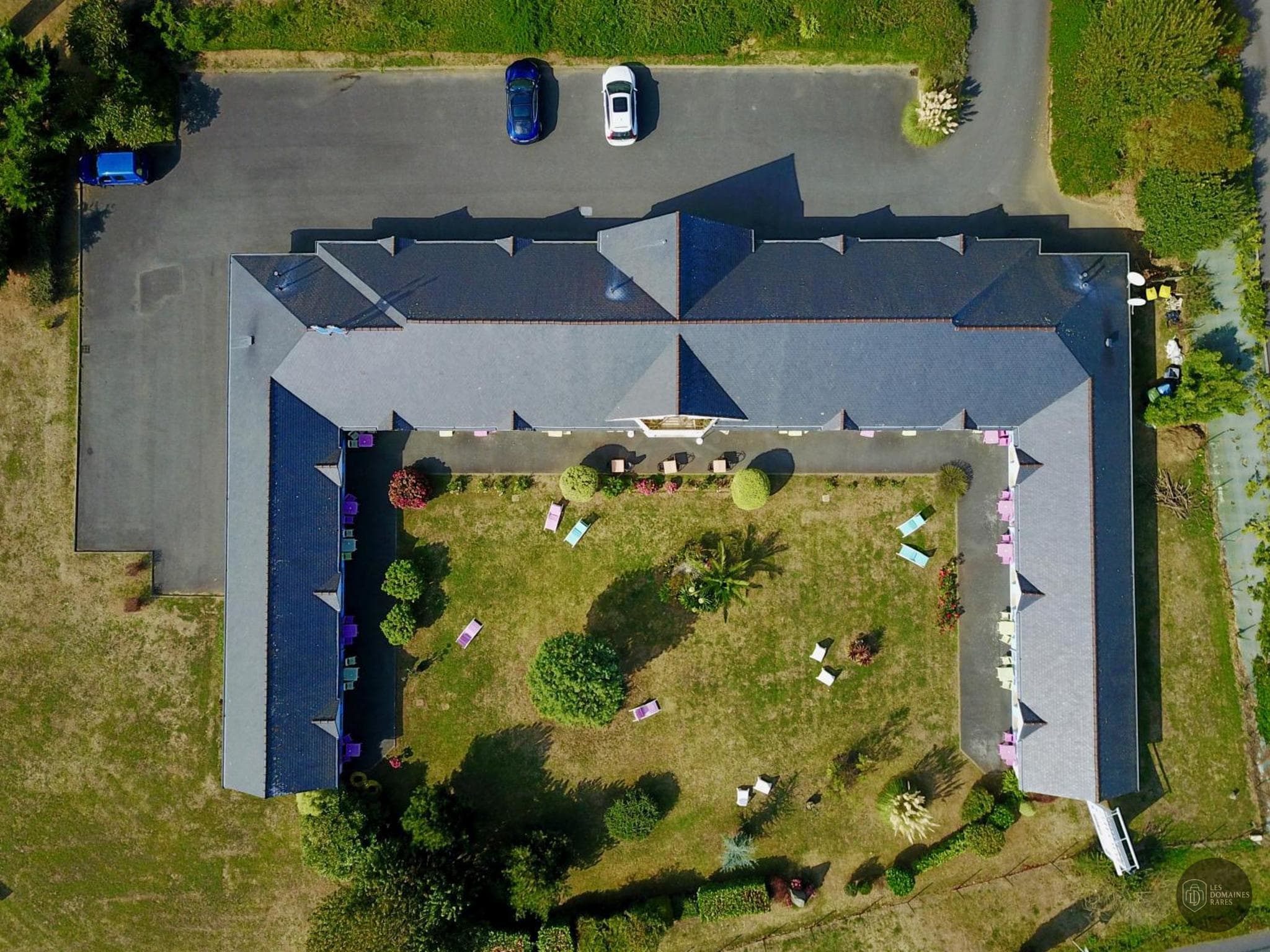 Vue extérieure de l'hôtel Heod Hôtel en Bretagne