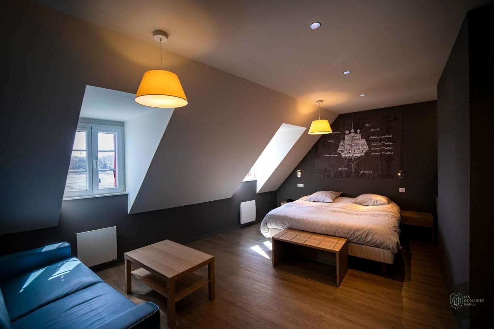 Chambre de l'hôtel Hostellerie de la Mer à Crozon en Bretagne