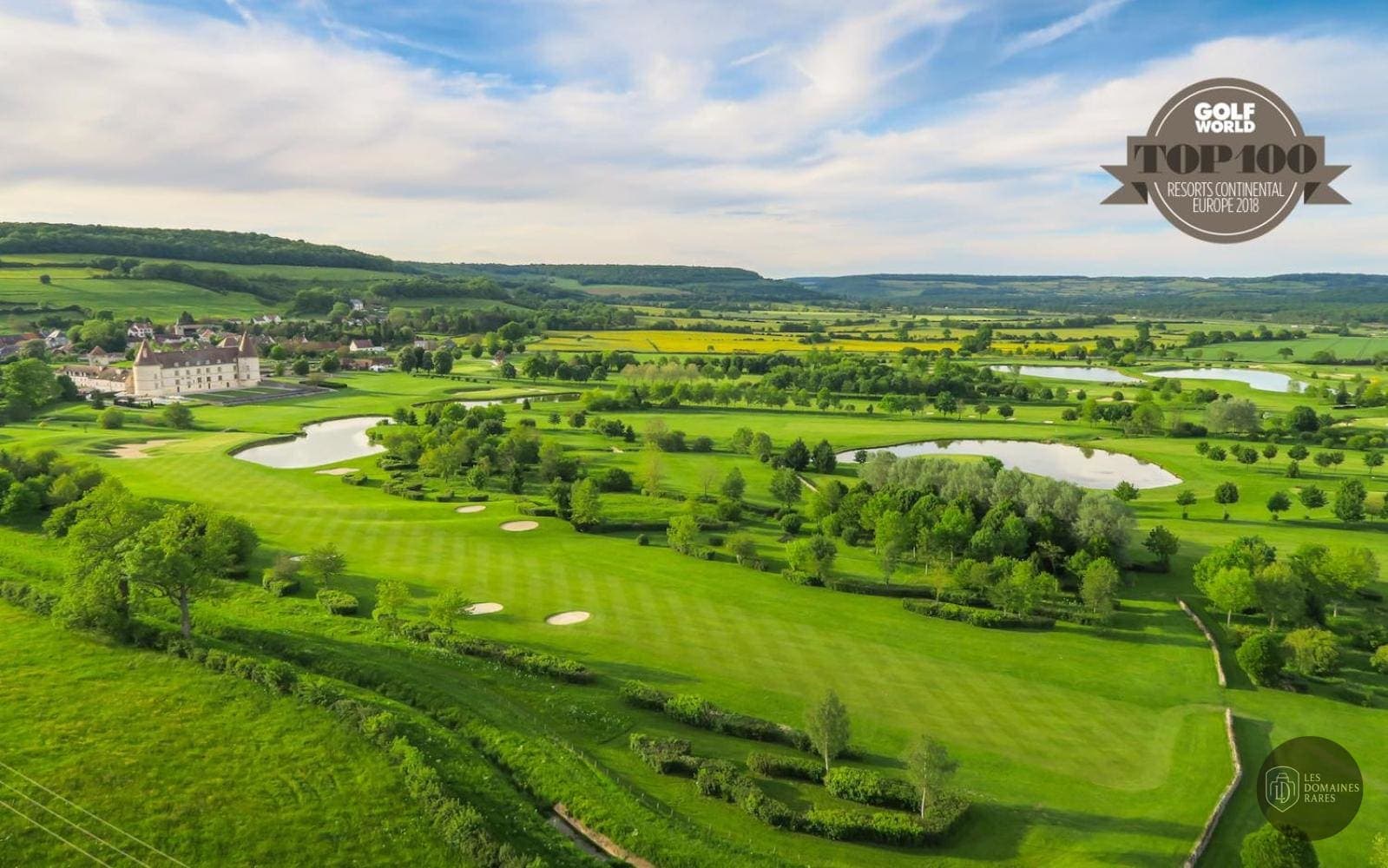 Vue du château Hotel Golf Chateau de Chailly à Chailly en Bourgogne-Franche-Comté