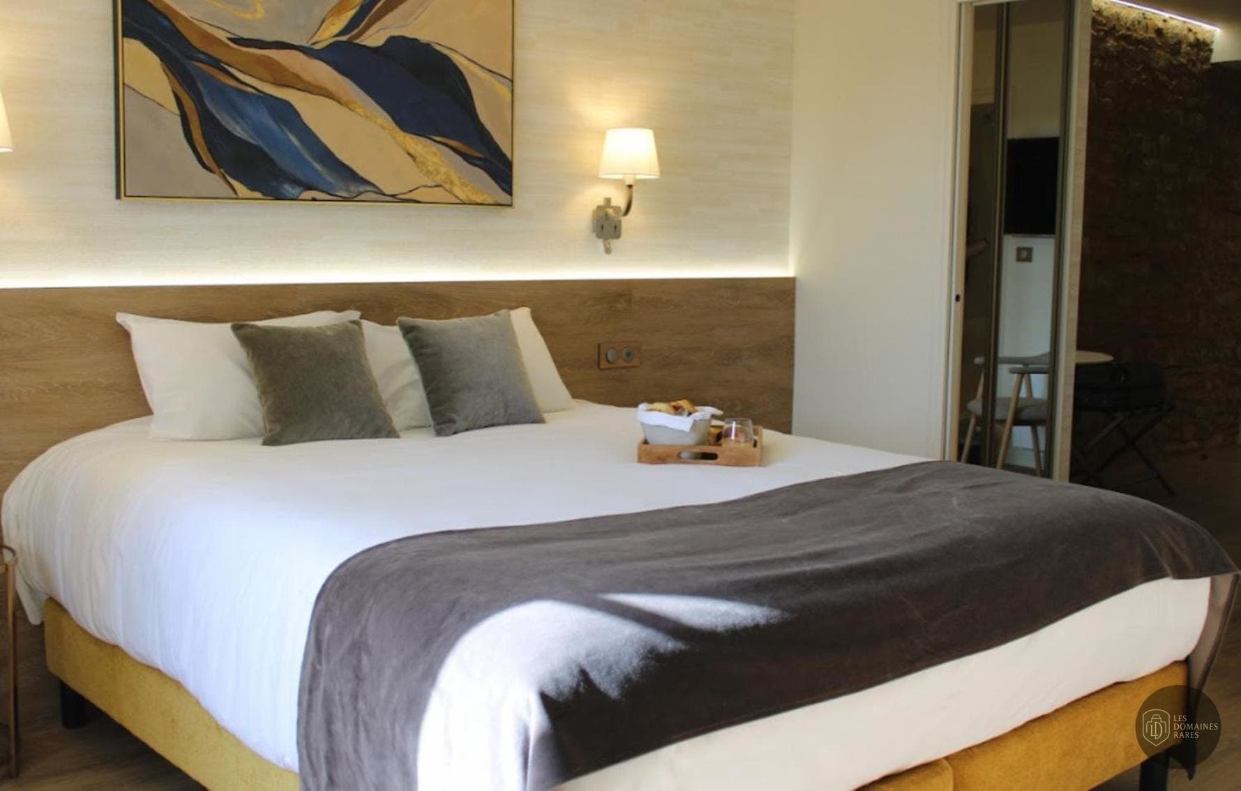 Chambre de l'hôtel Hotel Restaurant Les Palis en Bretagne