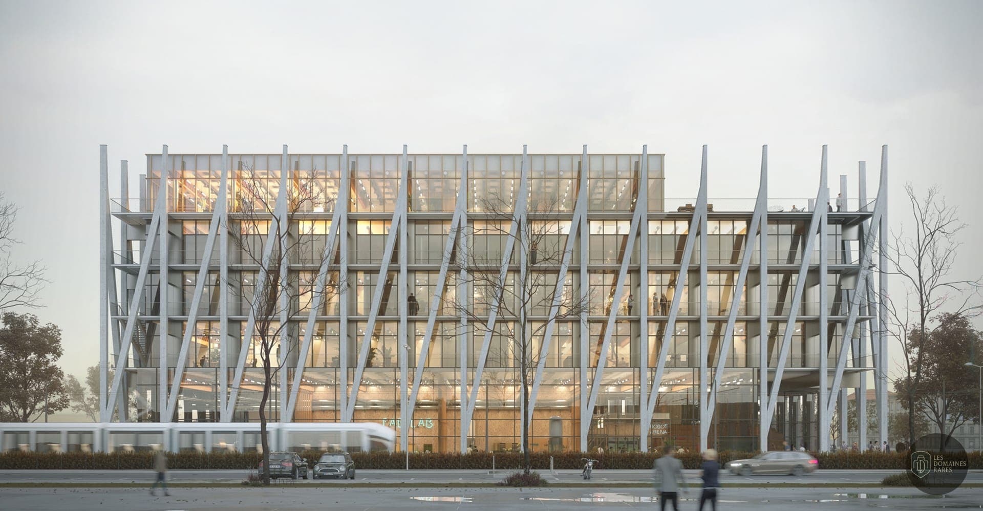 Vue extérieure de l'auberge I-Factory à Villeurbanne en Auvergne-Rhône-Alpes
