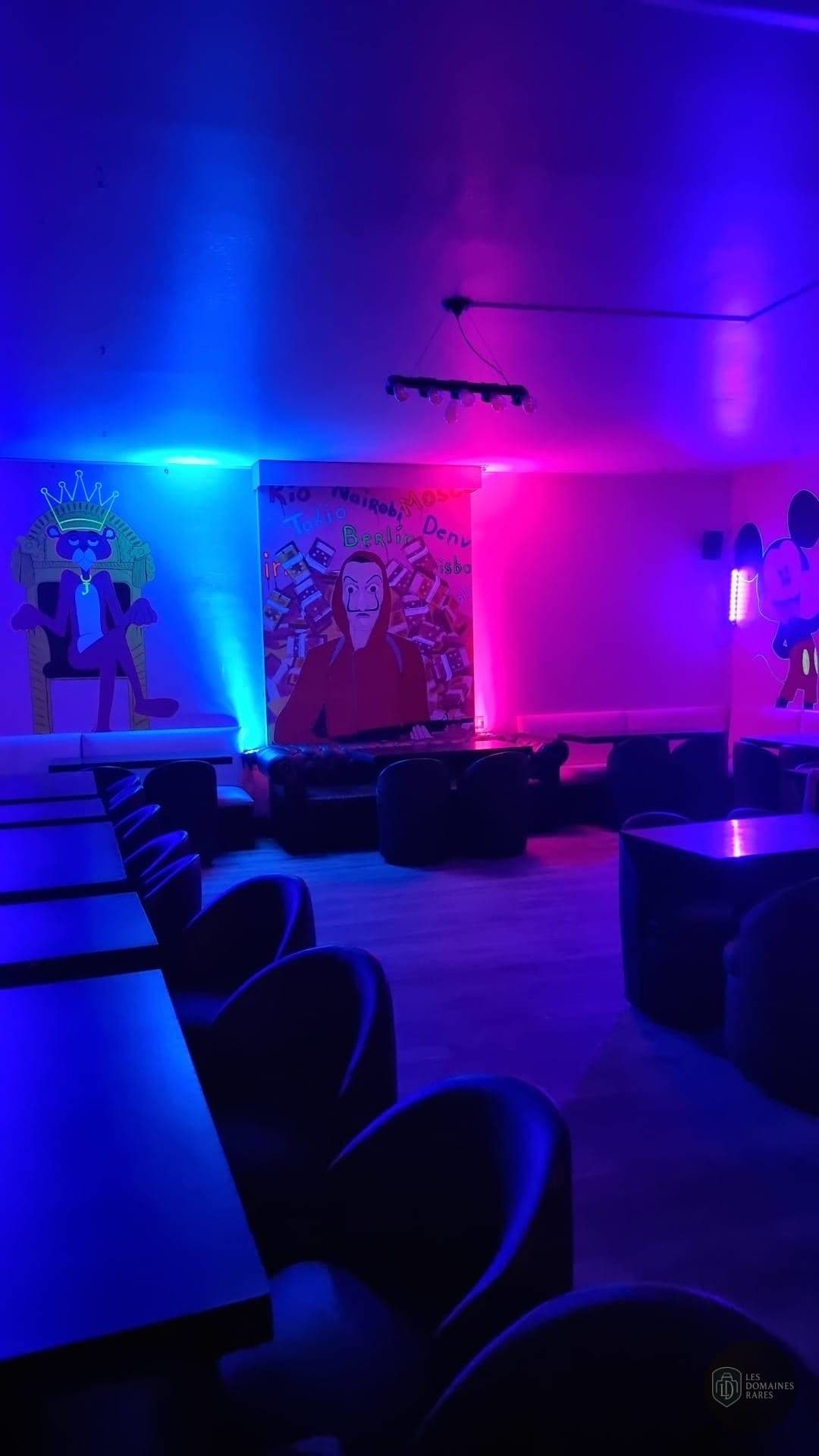 Vue d'ensemble de l'espace salon