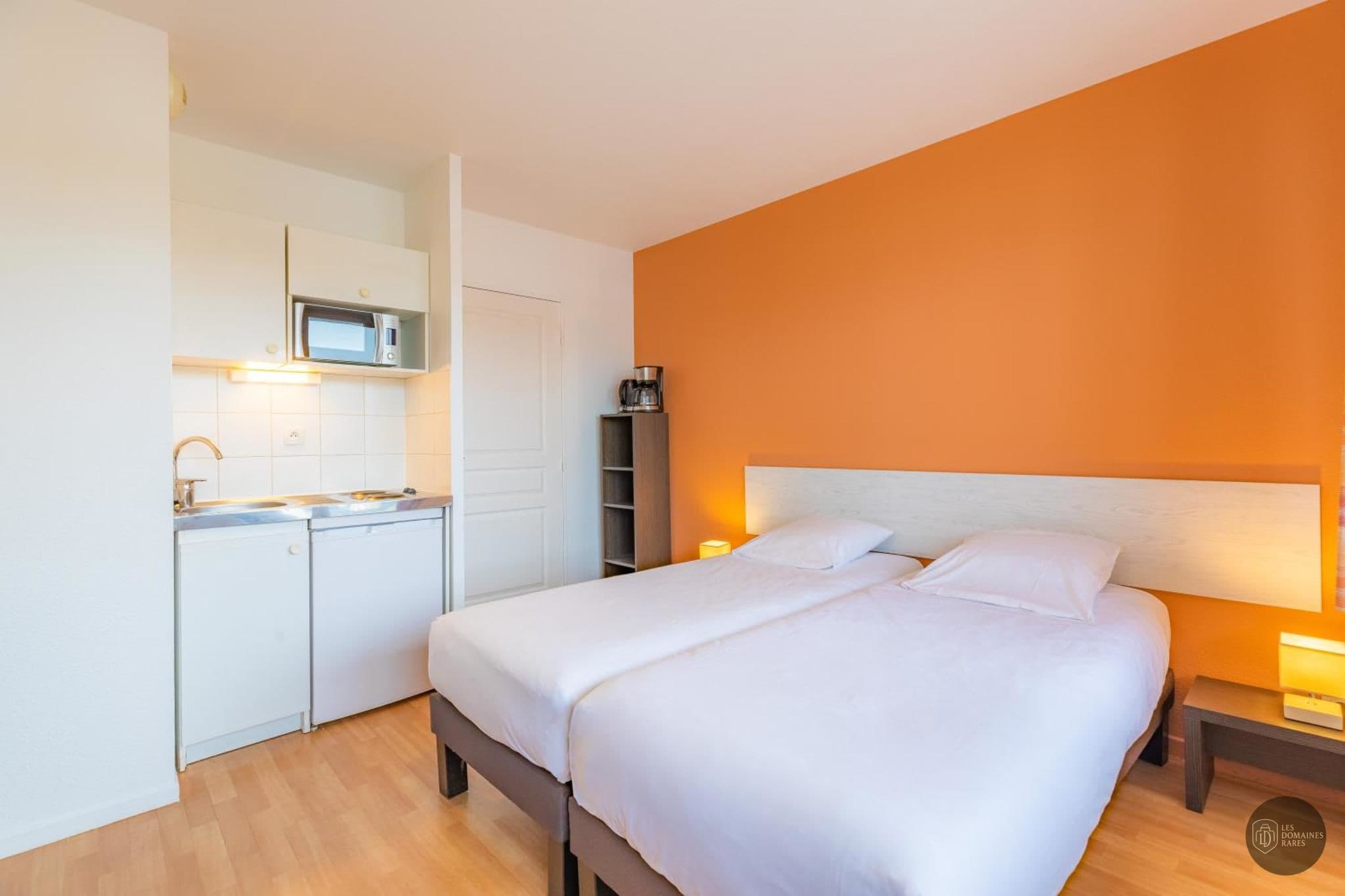 Chambre de l'hôtel Kyriad Bourg-en-Bresse en Auvergne-Rhône-Alpes