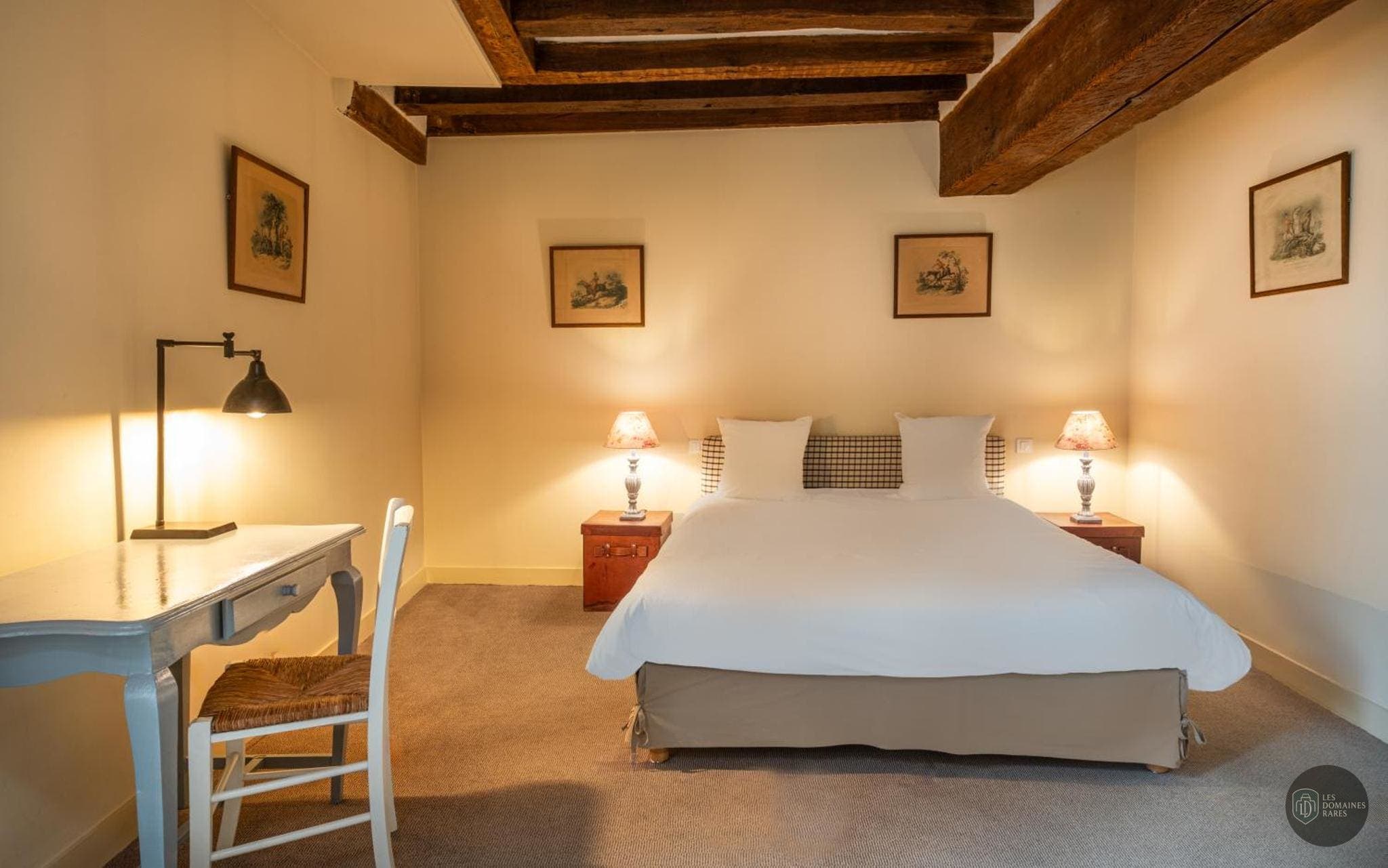Chambre du lieu L'écu de Bretagne à Beaugency en Centre-Val de Loire - séminaire loiret (45)