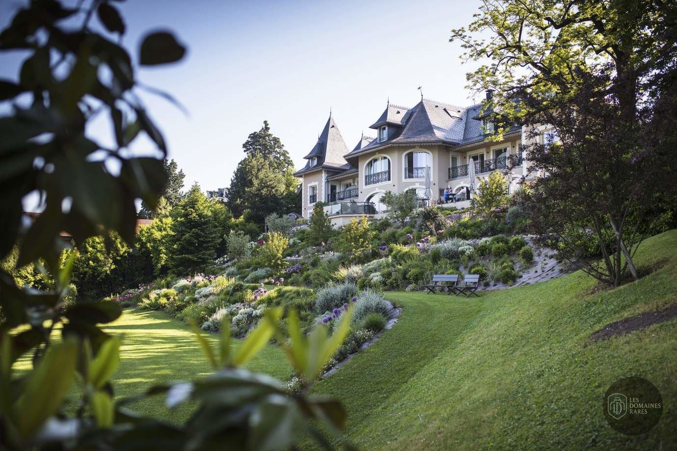 Vue du domaine depuis le jardin