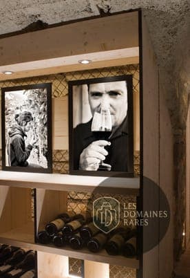 Cave à vin : détails étagères