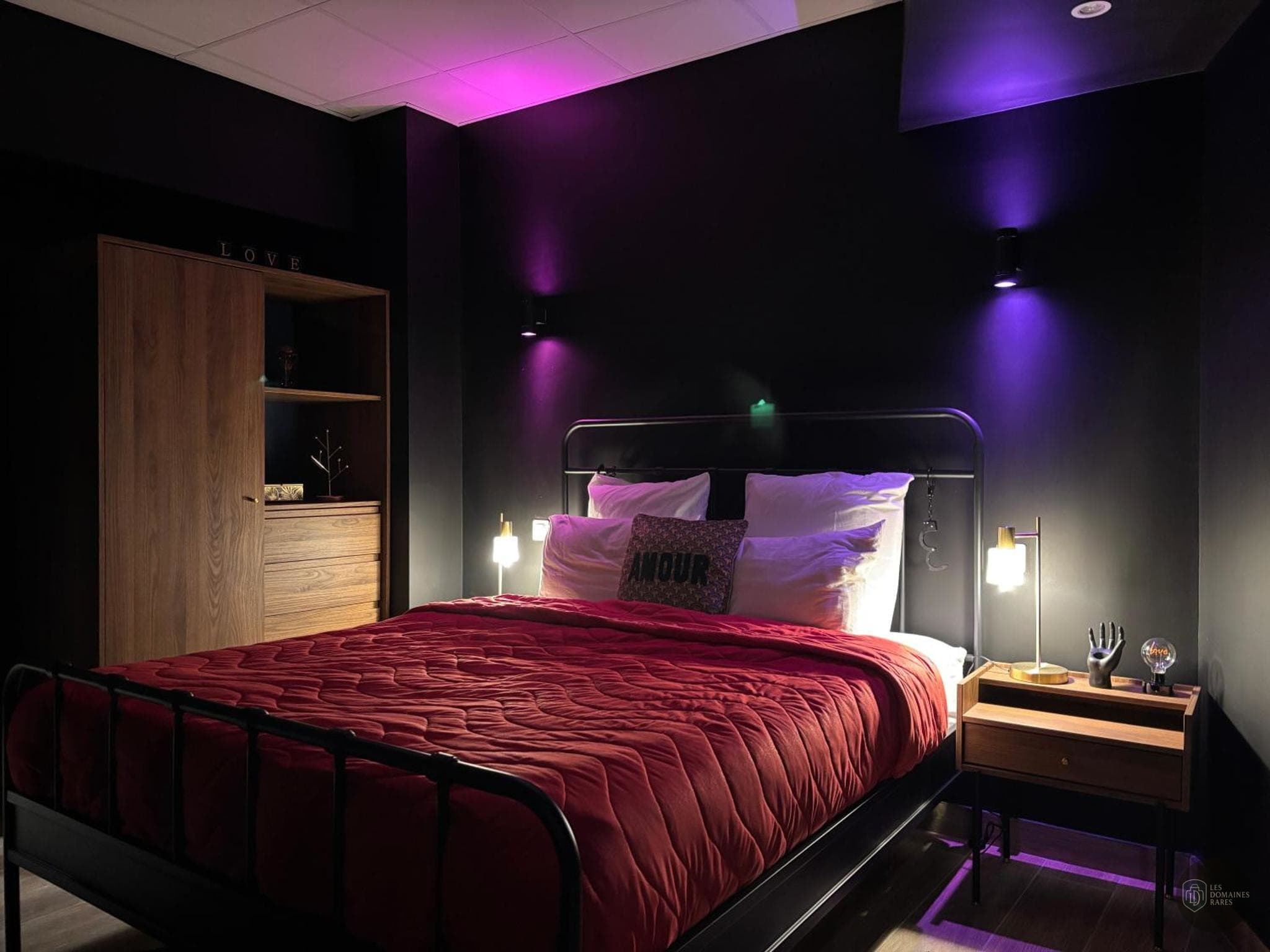 Chambre de l'hôtel L'Officine en Auvergne-Rhône-Alpes - séminaire à lyon