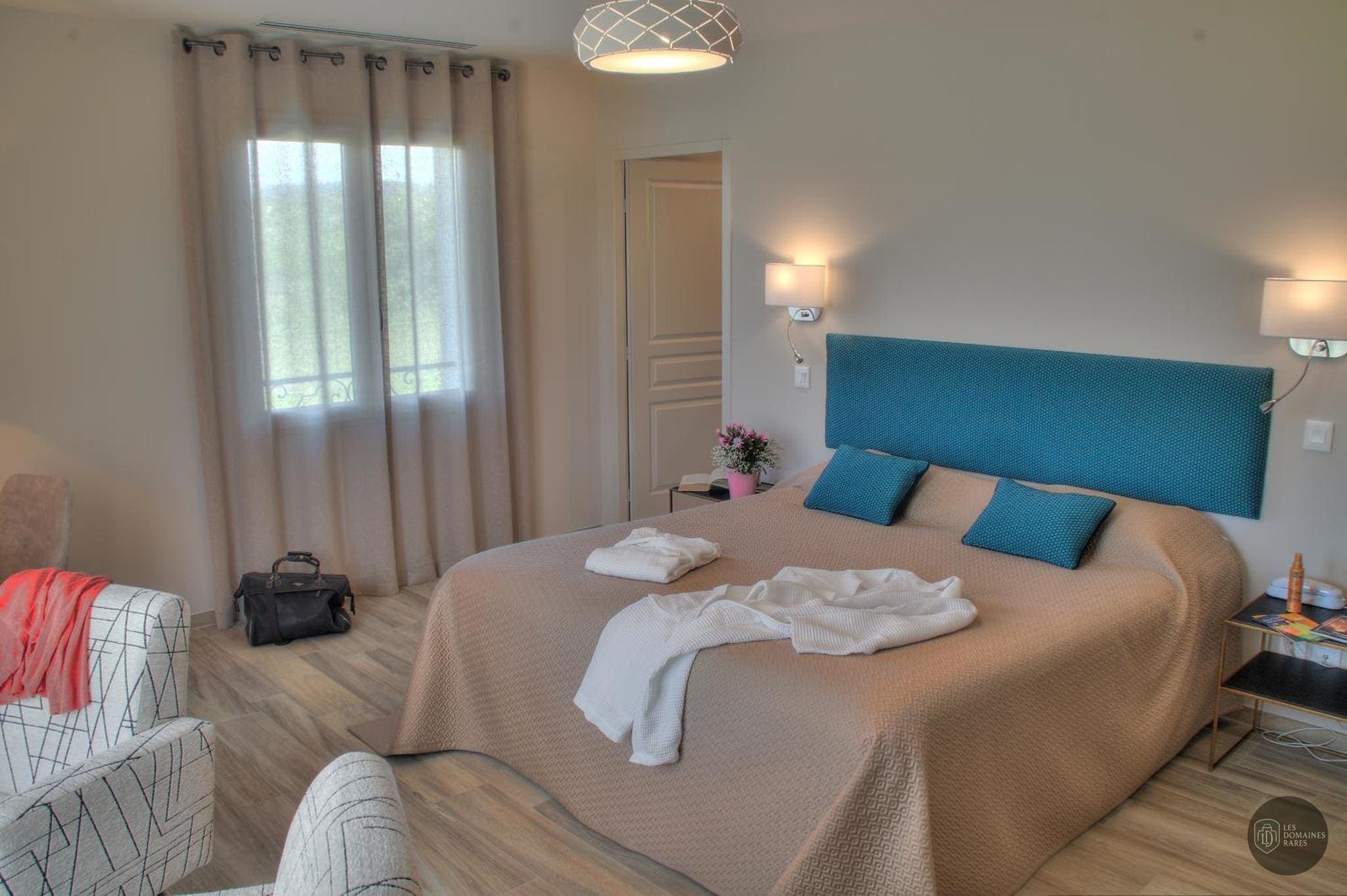 Chambre de l'hôtel La Bastide d'Iris en Auvergne-Rhône-Alpes