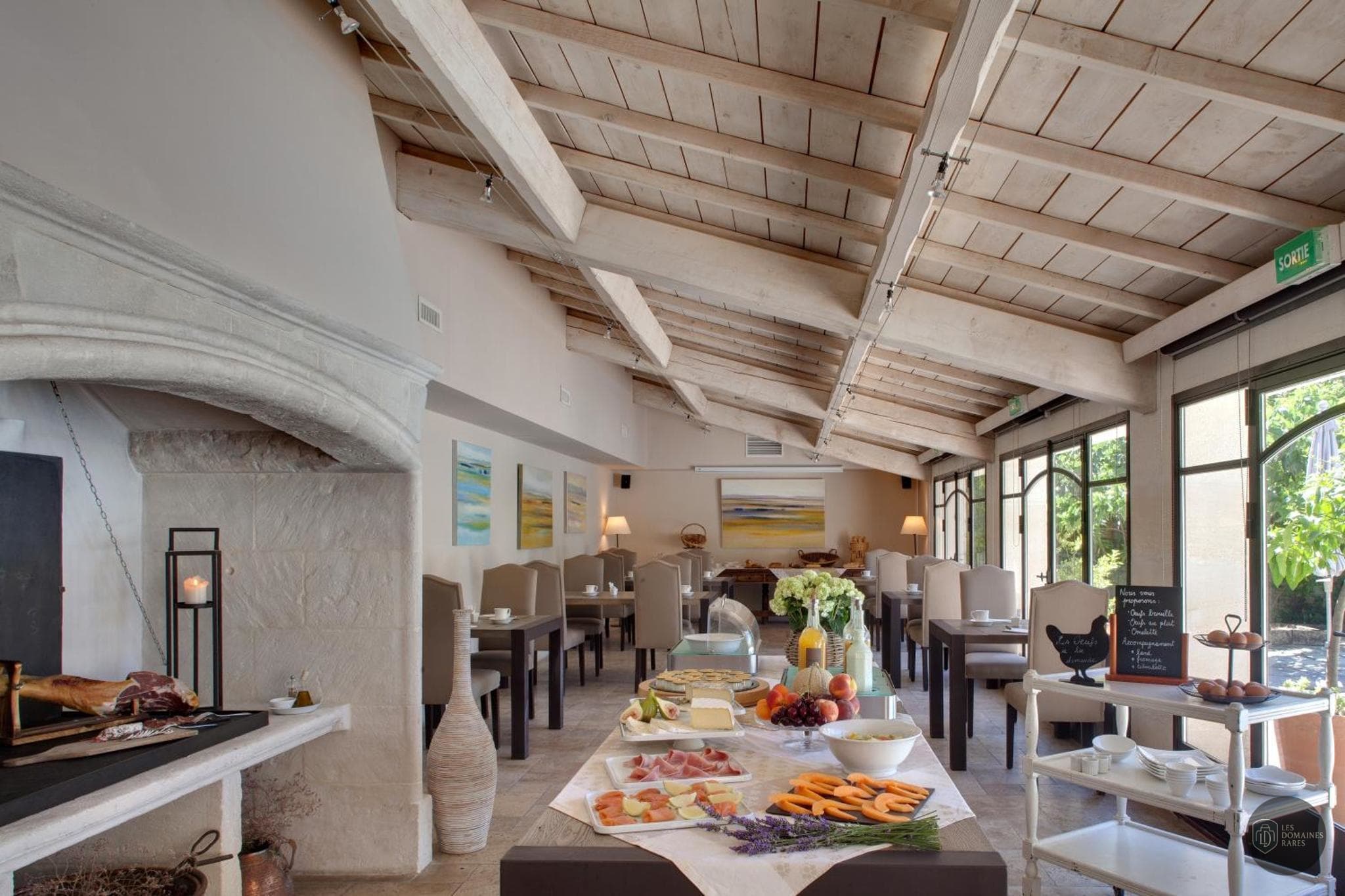 Restaurant de l'hôtel La Benvengudo à Les en Provence-Alpes-Côte d'Azur - séminaire bouches-du-rhône