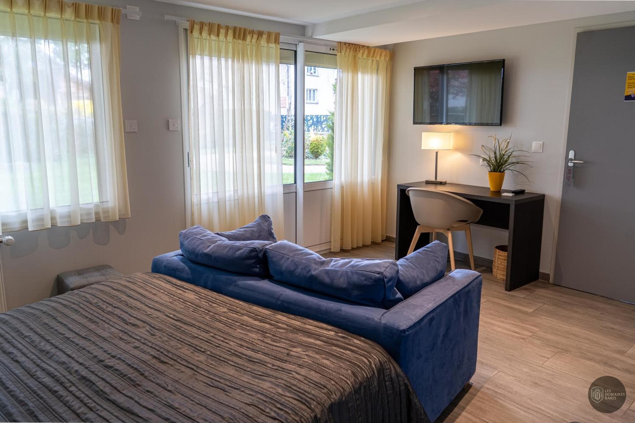 Chambre de l'auberge La Bonne Auberge à Nouzerines en Nouvelle-Aquitaine - séminaire creuse (23)