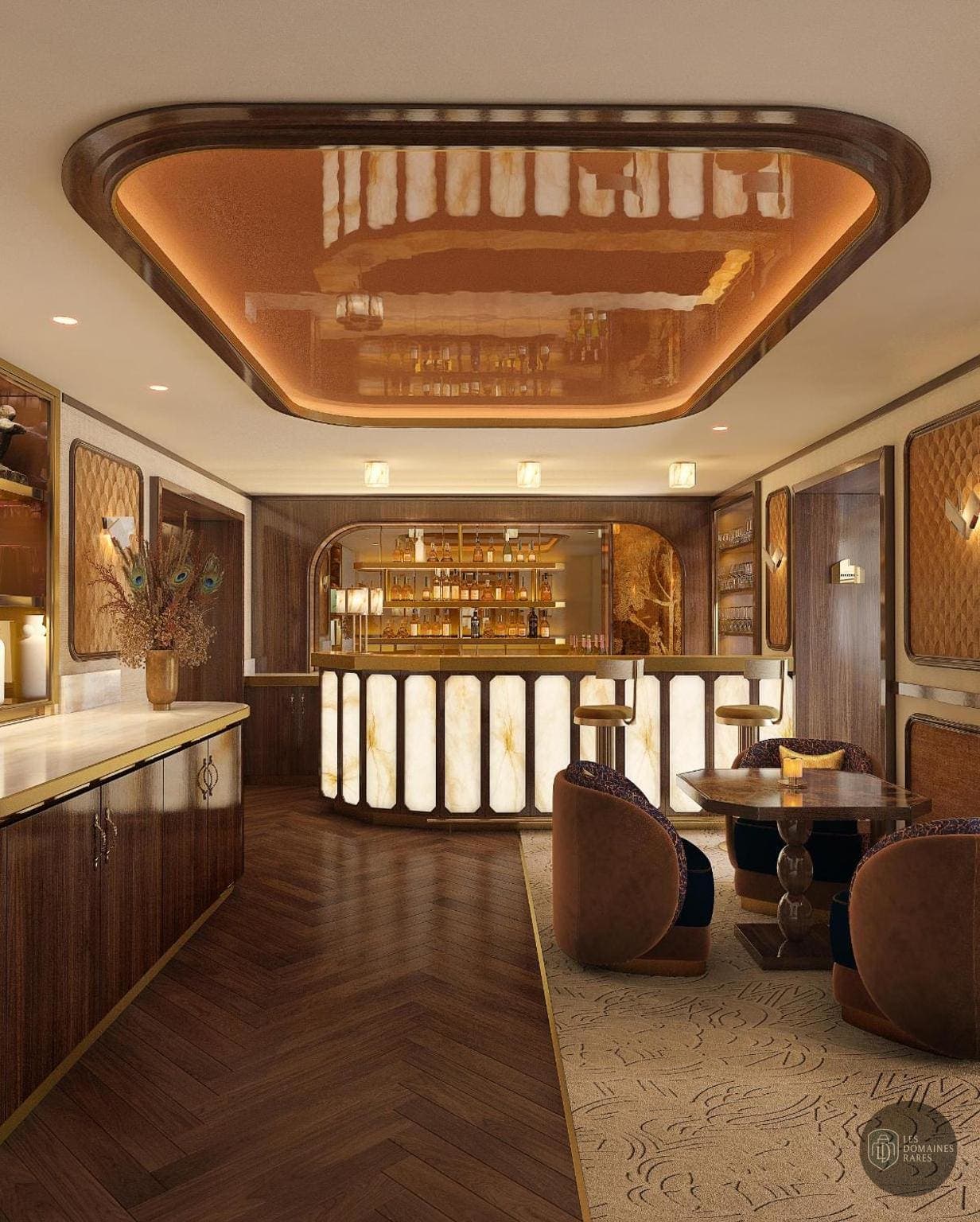 Espace intérieur de l'hôtel La Bourdonnais à Paris en Île-de-France