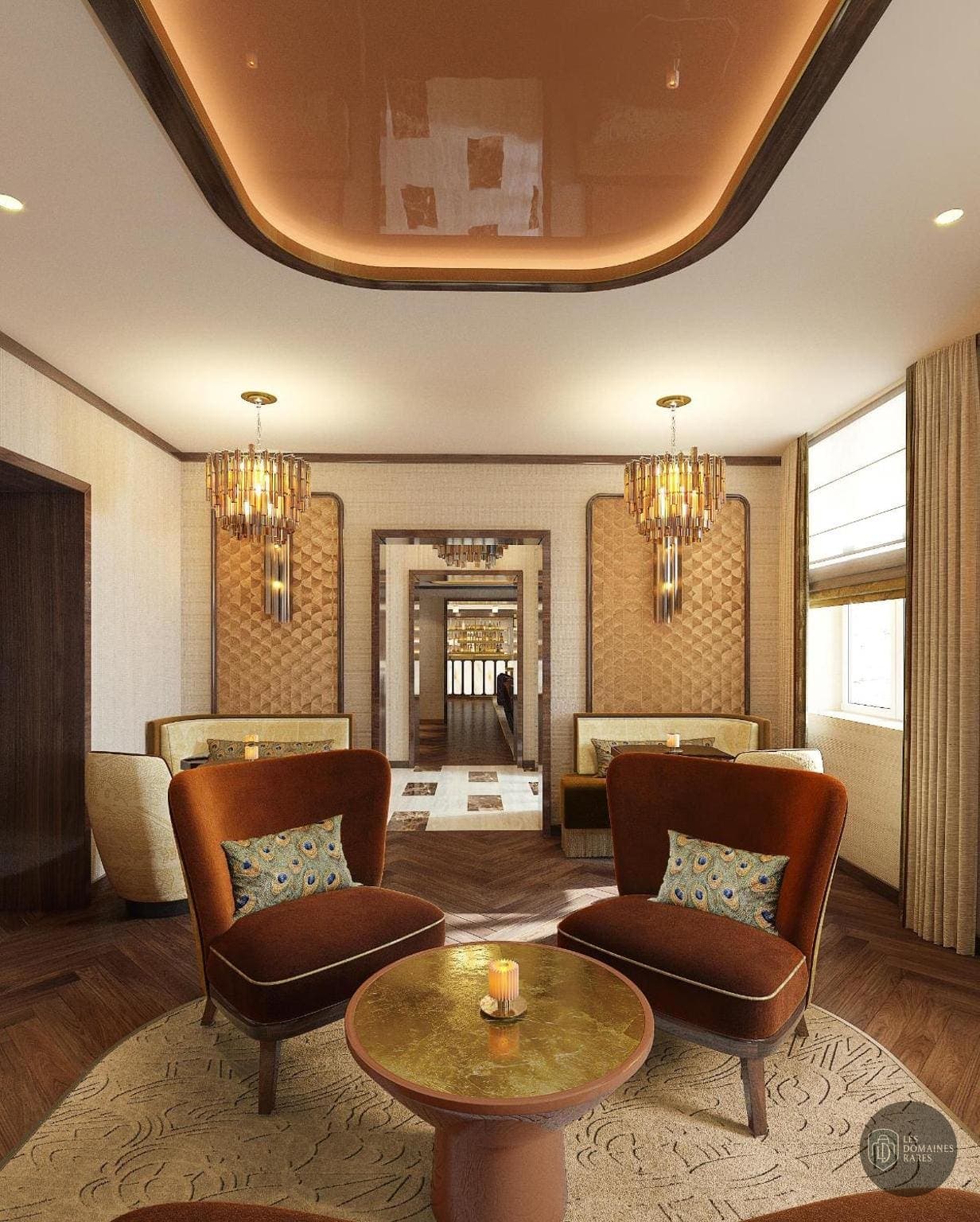 Espace intérieur de l'hôtel La Bourdonnais à Paris en Île-de-France