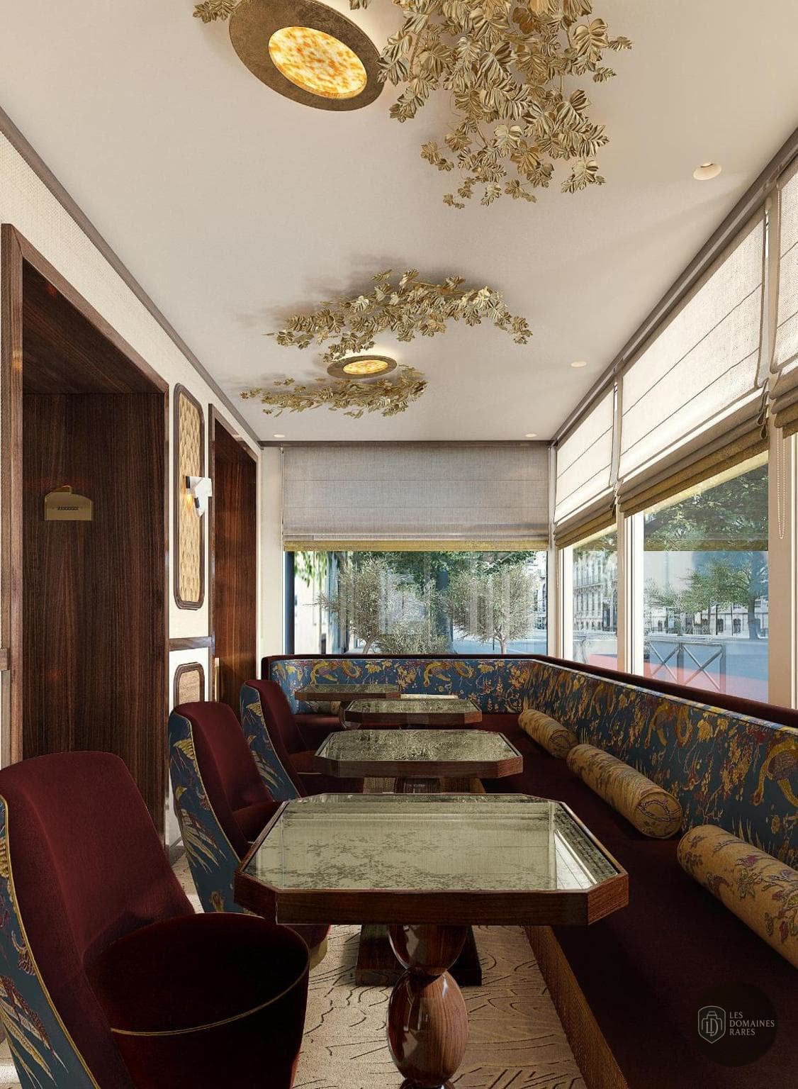 Espace intérieur de l'hôtel La Bourdonnais à Paris en Île-de-France