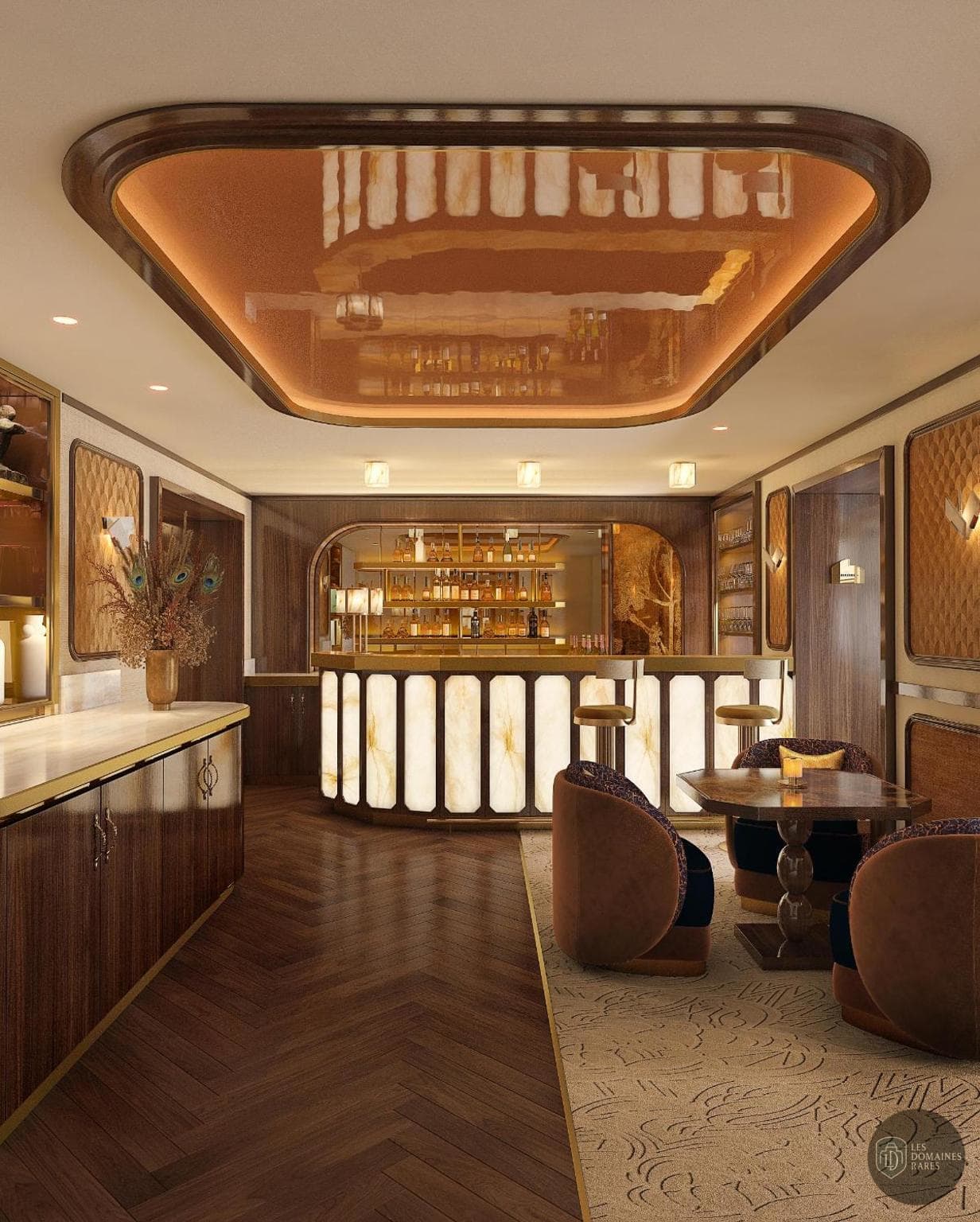 Espace intérieur de l'hôtel La Bourdonnais à Paris en Île-de-France