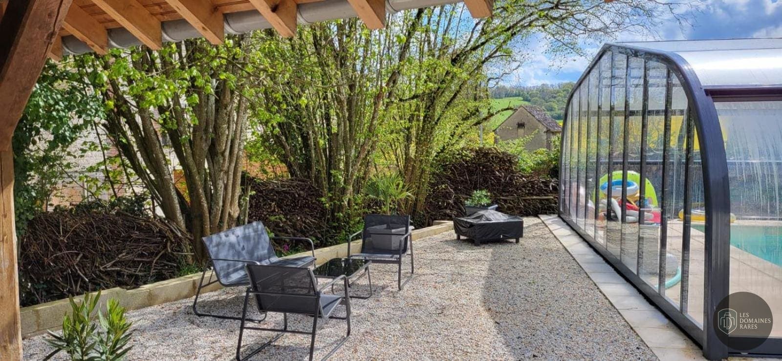 Vue extérieure du lieu La Demeure d'Othe en Bourgogne-Franche-Comté